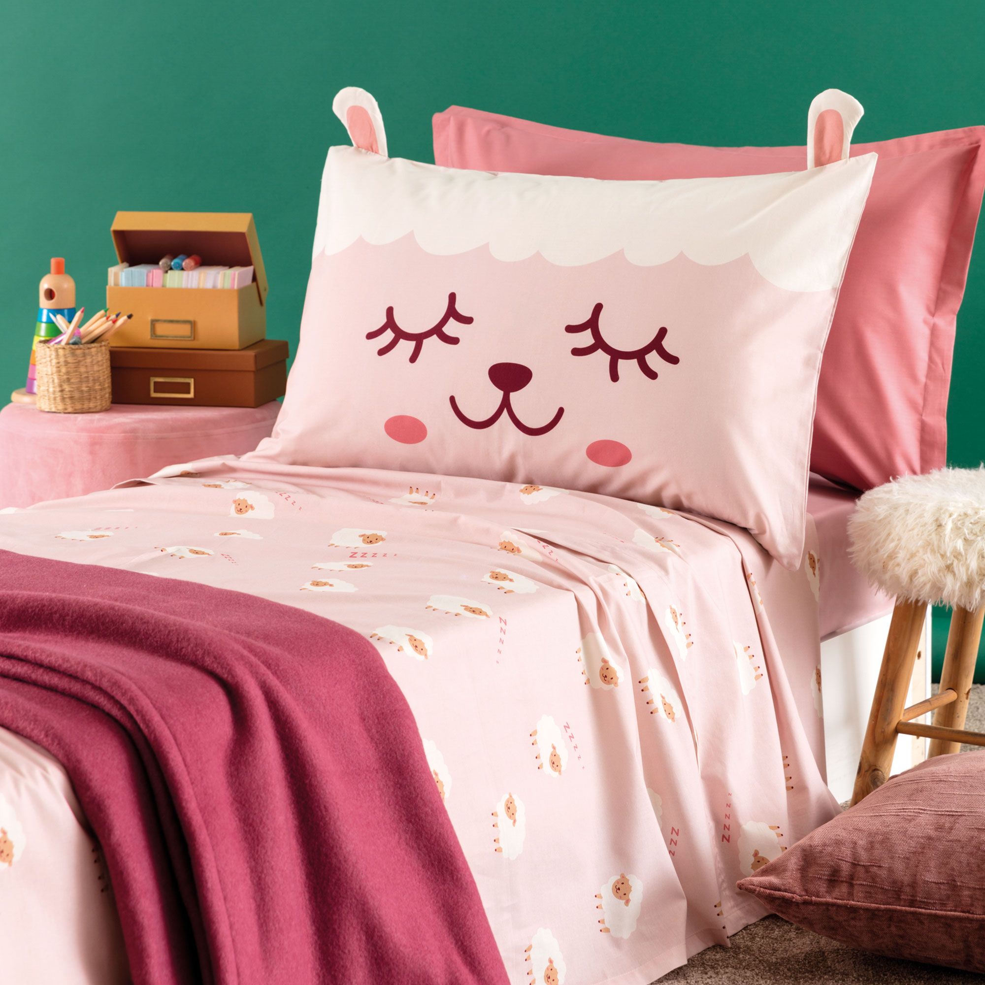 Carillo Home Completo letto Nina in cotone percalle fantasia 190 fili