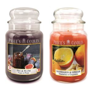 Price's Candles
2 candele in giara
grande fragranze
fruttate