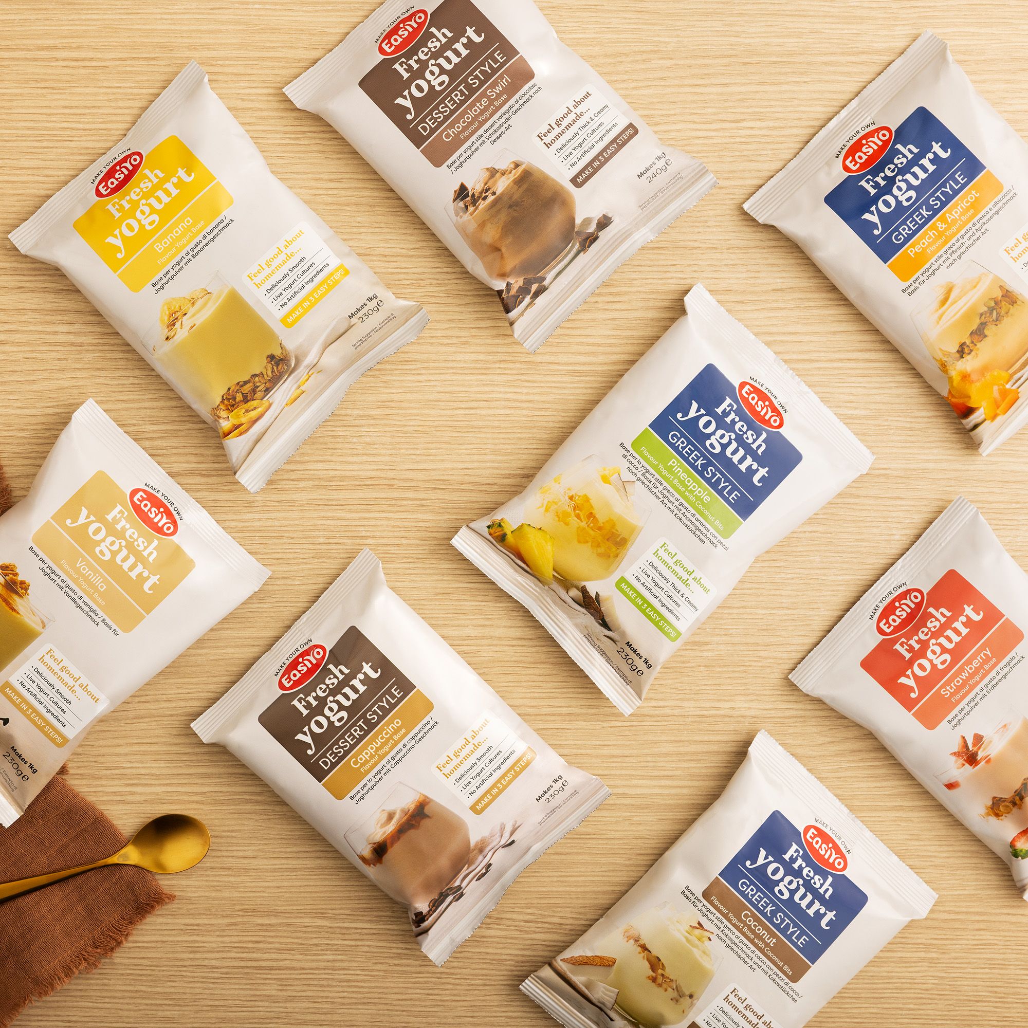  Easiyo
Kit per 8kg di
yogurt gusto
a scelta