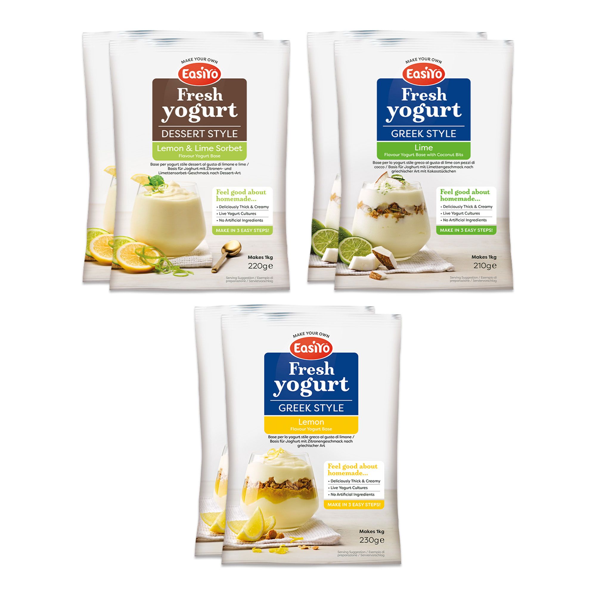 Easiyo 6kg di yougurt stile greco al gusto frutta