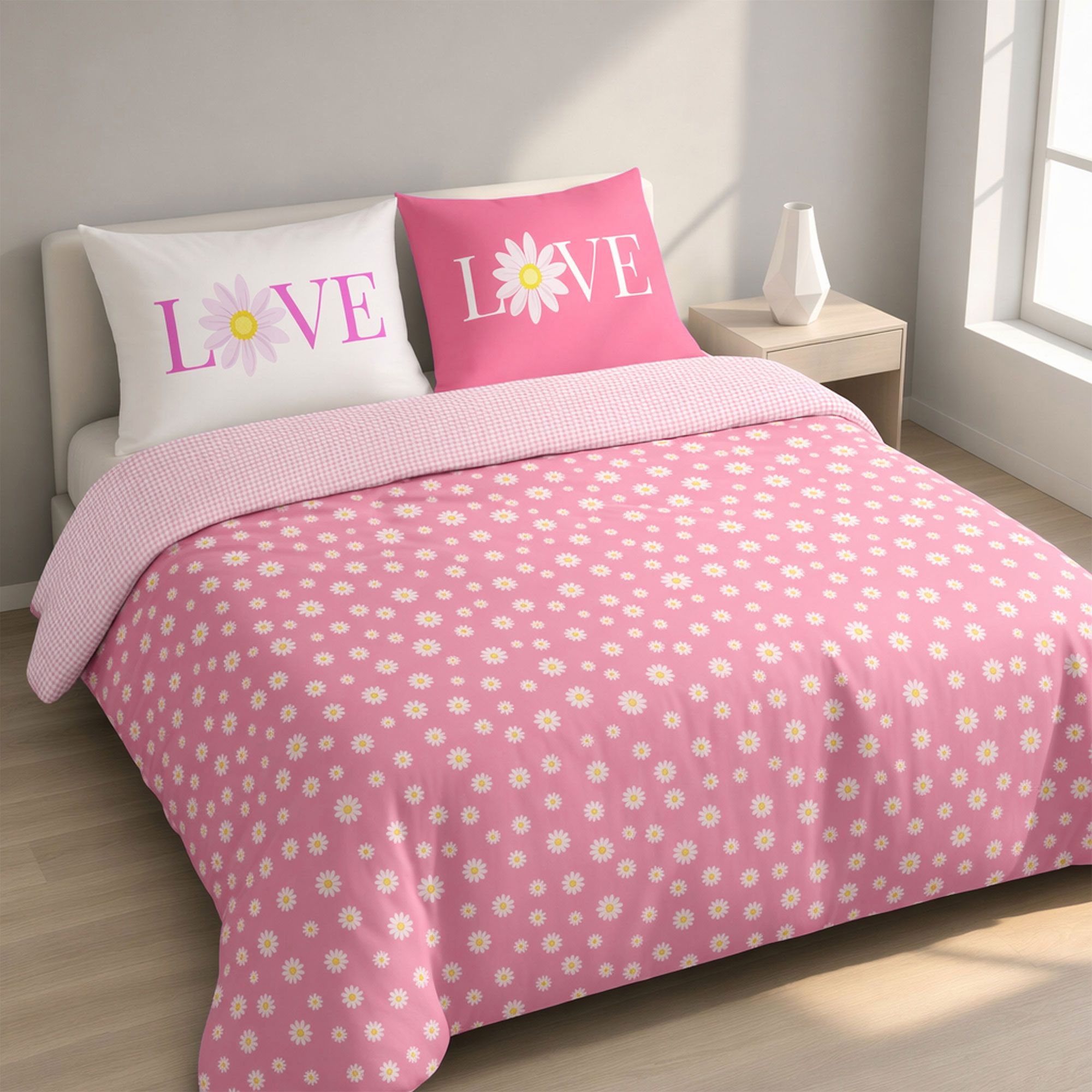 Camomilla Milano Home
Completo copripiumino
Daisy & Love
in cotone 200 TC