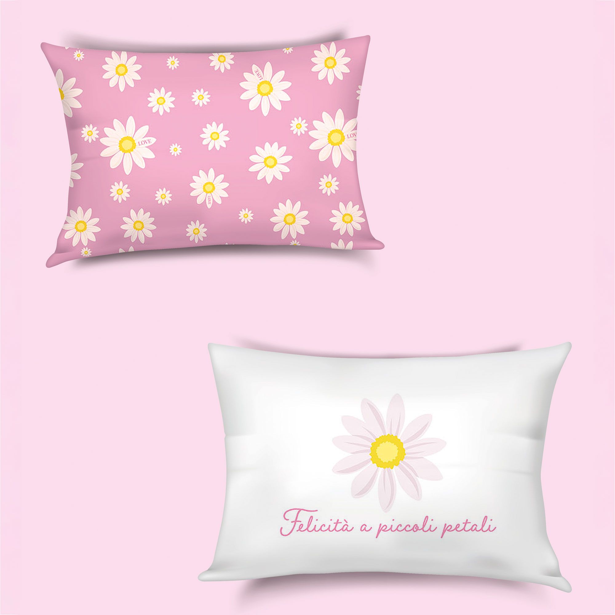 Camomilla Milano Home
Coppia di federe
Daisy & Love
in cotone 200 TC