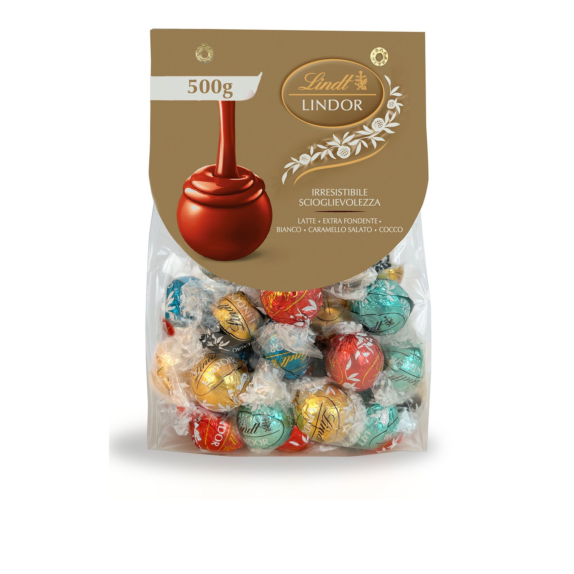 Lindt
Praline Lindor
assortite
sacchetto da 500g