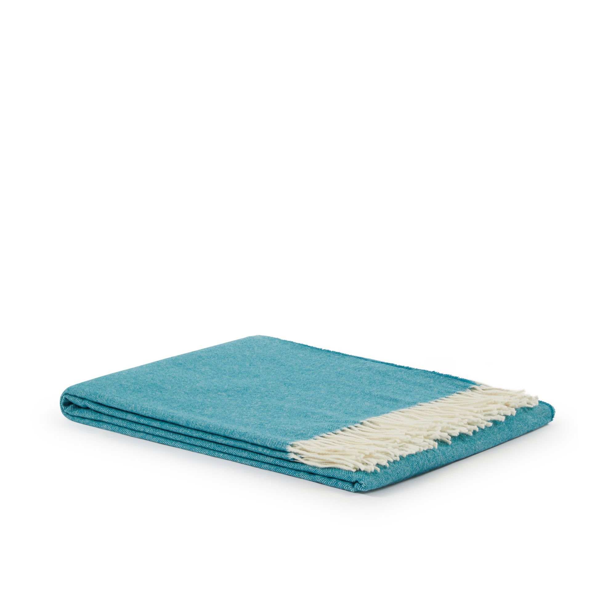 Marzotto Home
Plaid Anna in lana
vergine a spina di
pesce con frange