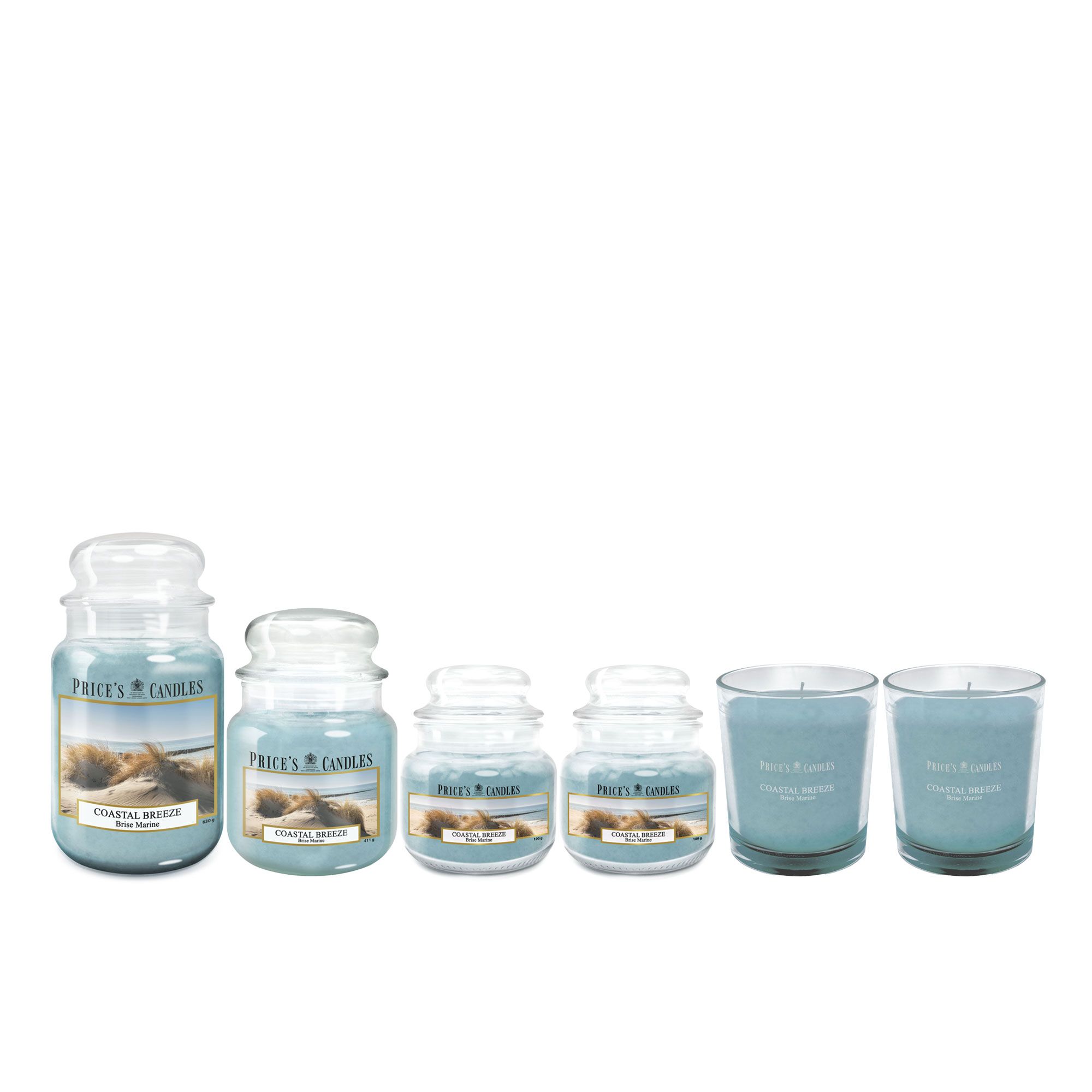 Price's Candles
Coastal Breeze:
giara grande+ media+
2 piccole+2 bicchieri