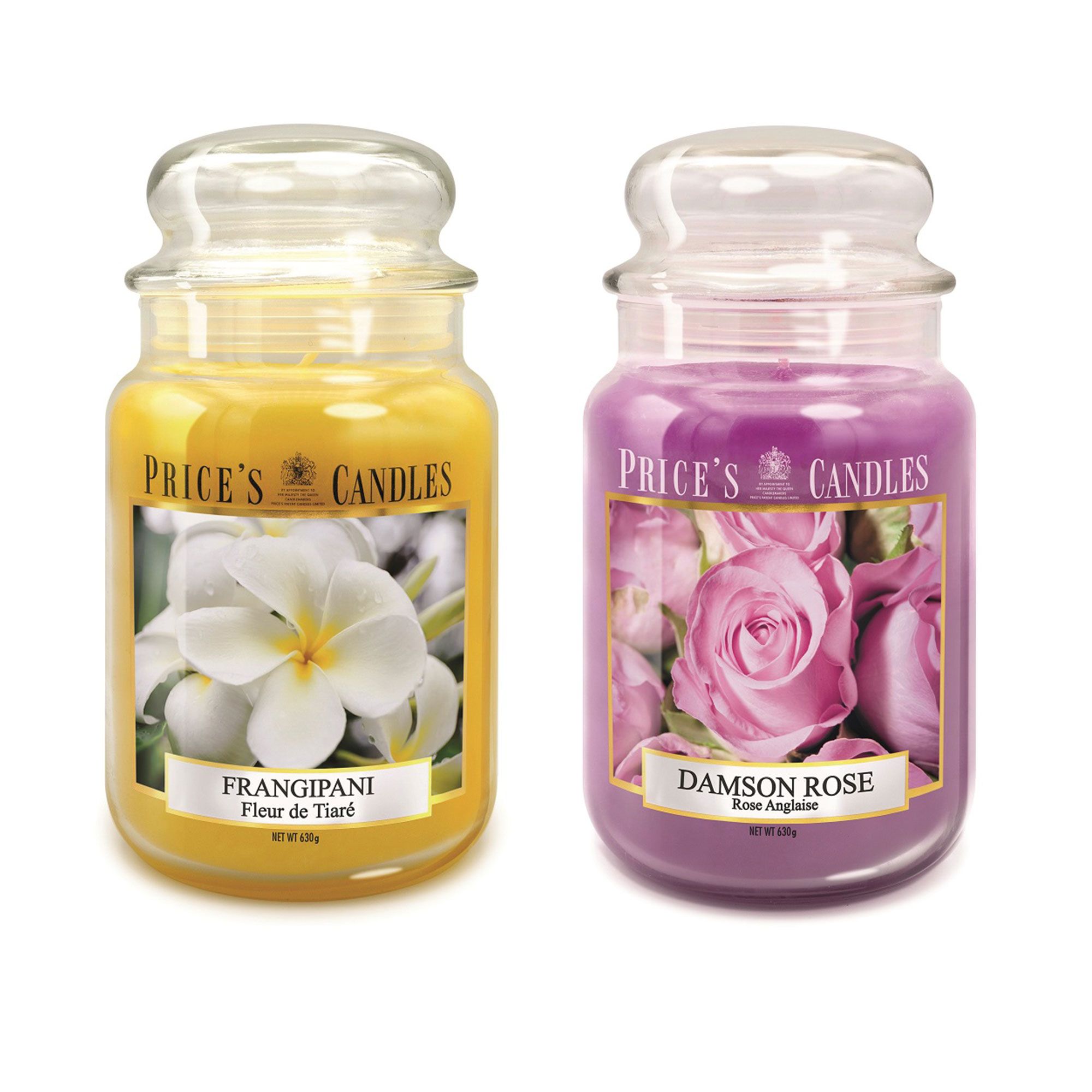 Price's Candles
Set candele Damson
Rose + Frangipani
(2x630g)