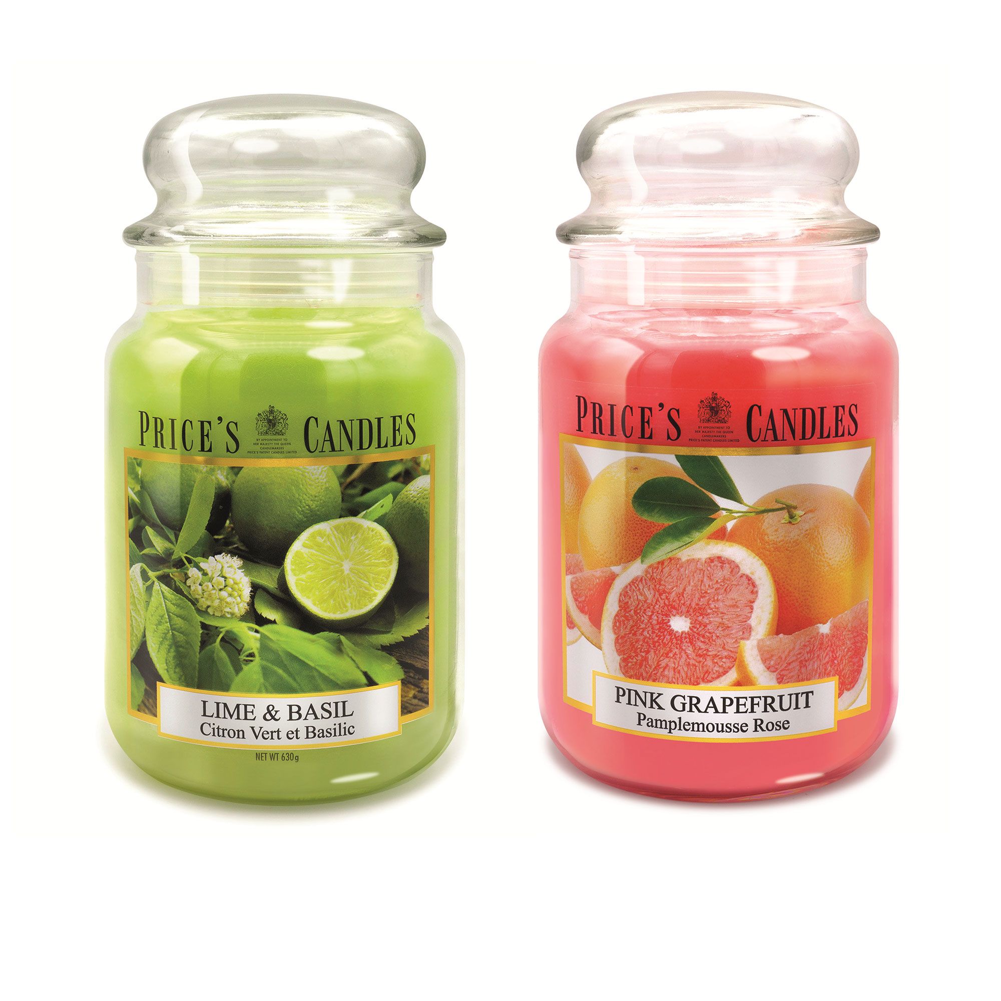 Price's Candles
Set 2 candele in
giara grande
fragranze assortite