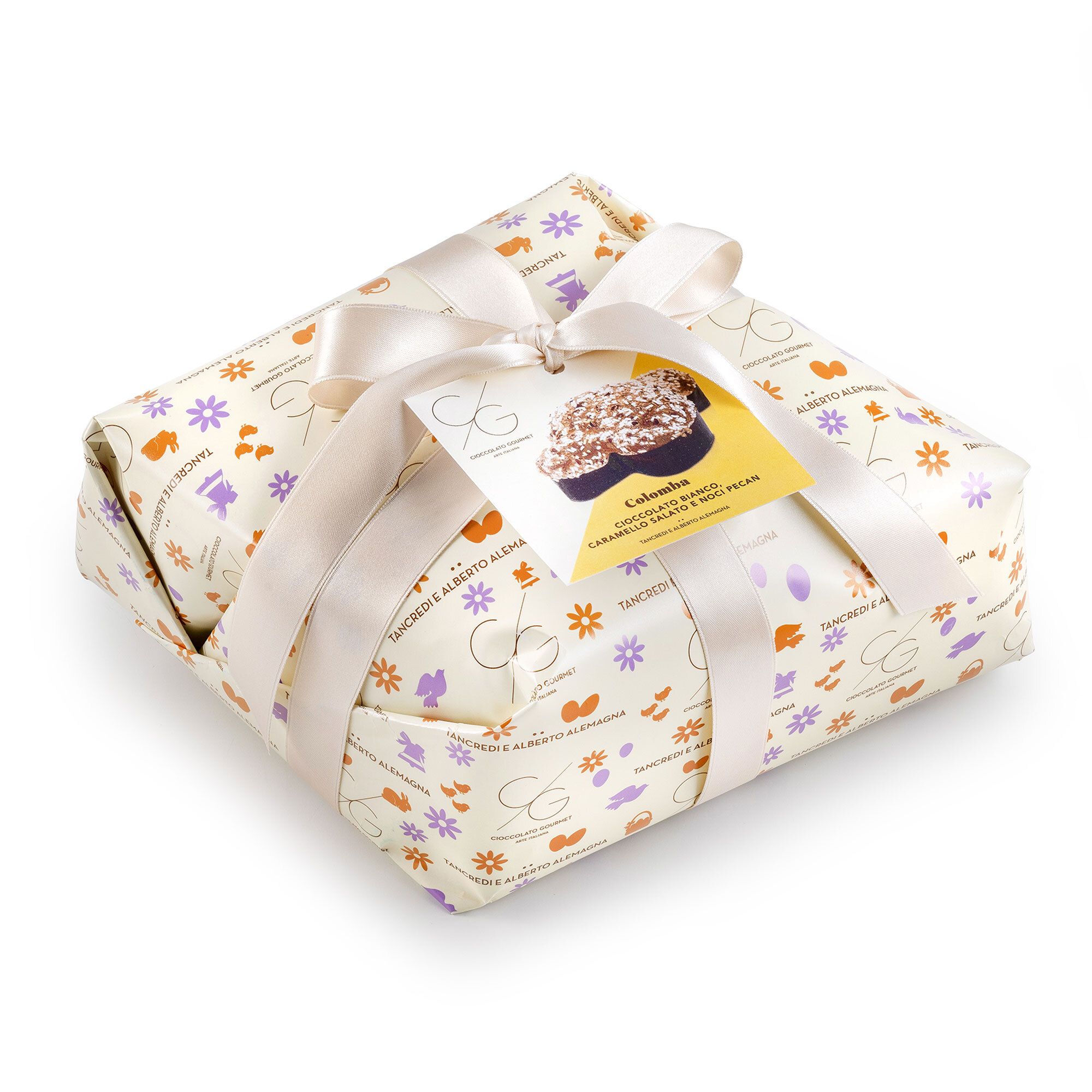 Image of Cioccolato Gourmet Colomba Cioccolato bianco, caramello salato e noci pecan061