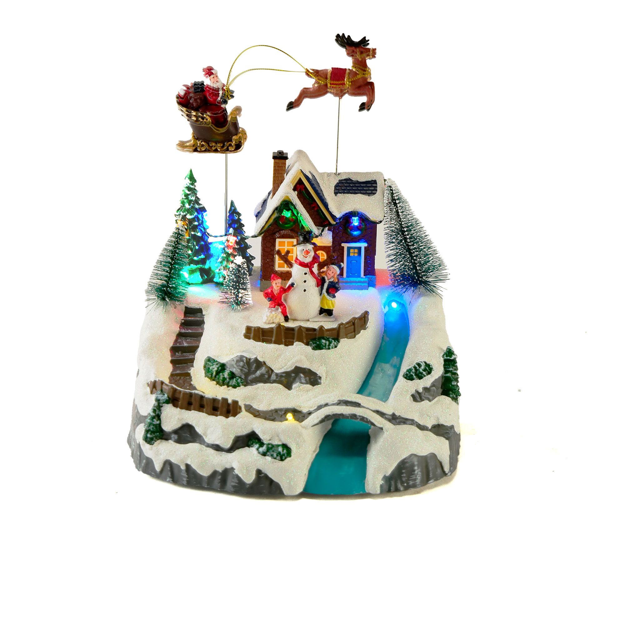 Il Mondo dei Carillon
Paesaggio con neve
e slitta di Babbo
Natale