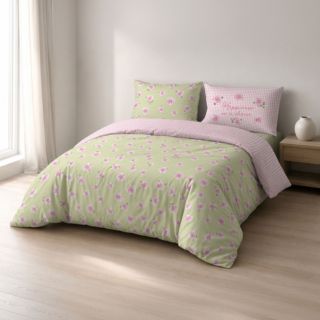 Camomilla Milano Home
Completo copripiumino
Happiness in raso
di cotone 200 TC