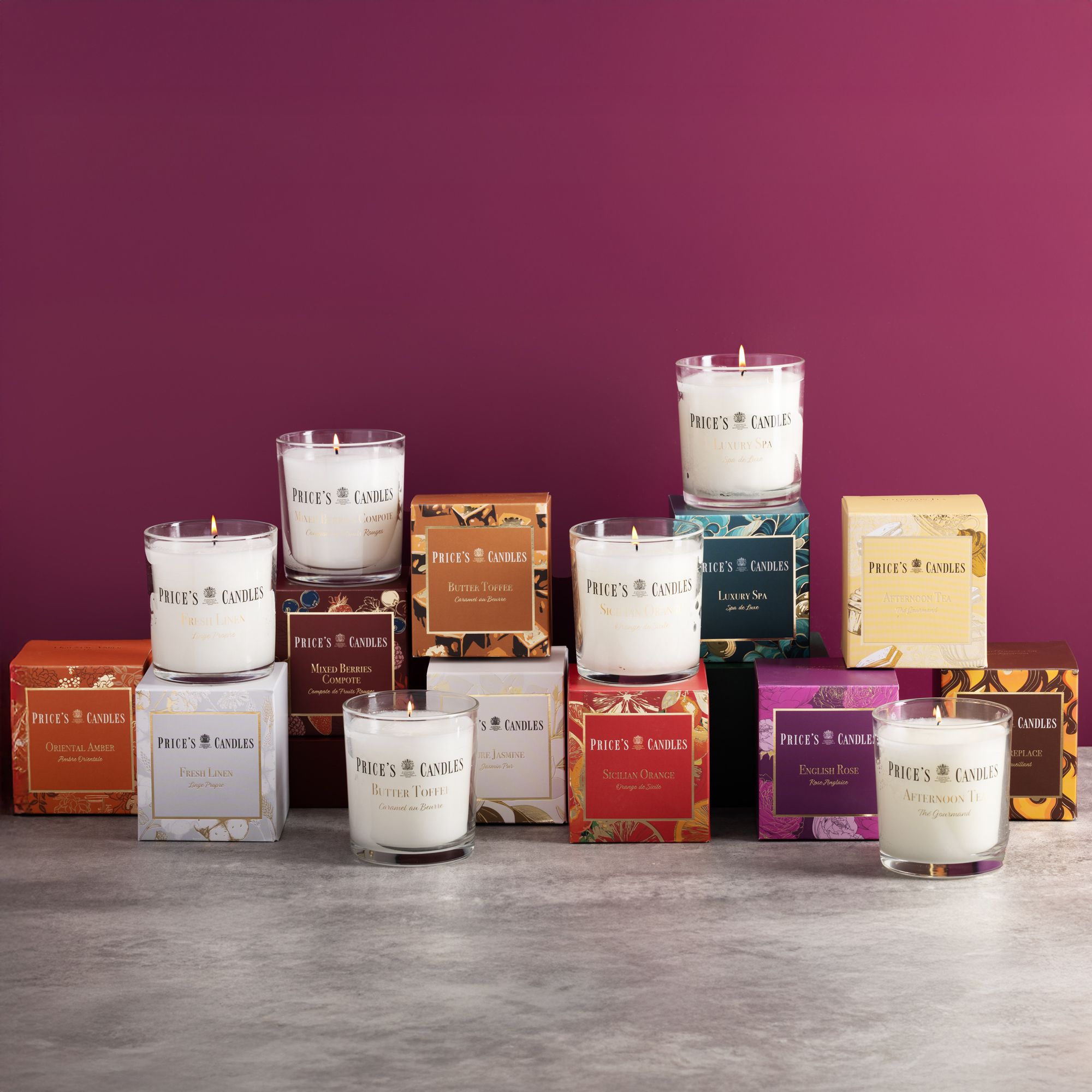 Price's Candles
Set di 10 candele con
fragranze assortite
(170 g cad.)