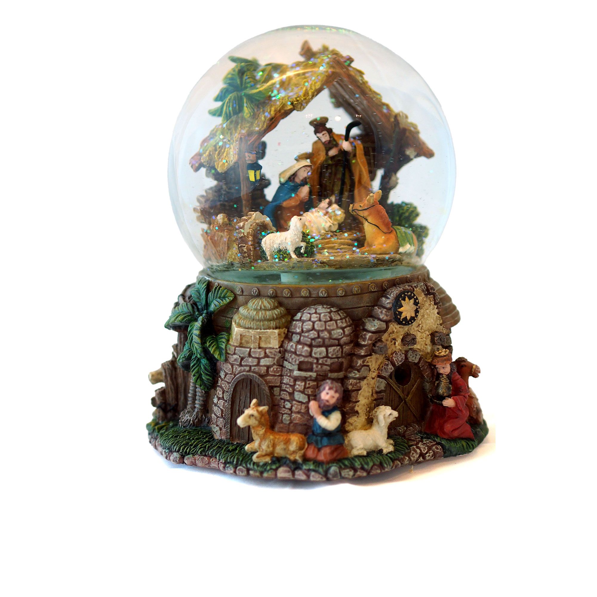 Il Mondo dei Carillon
Palla di neve
con presepe