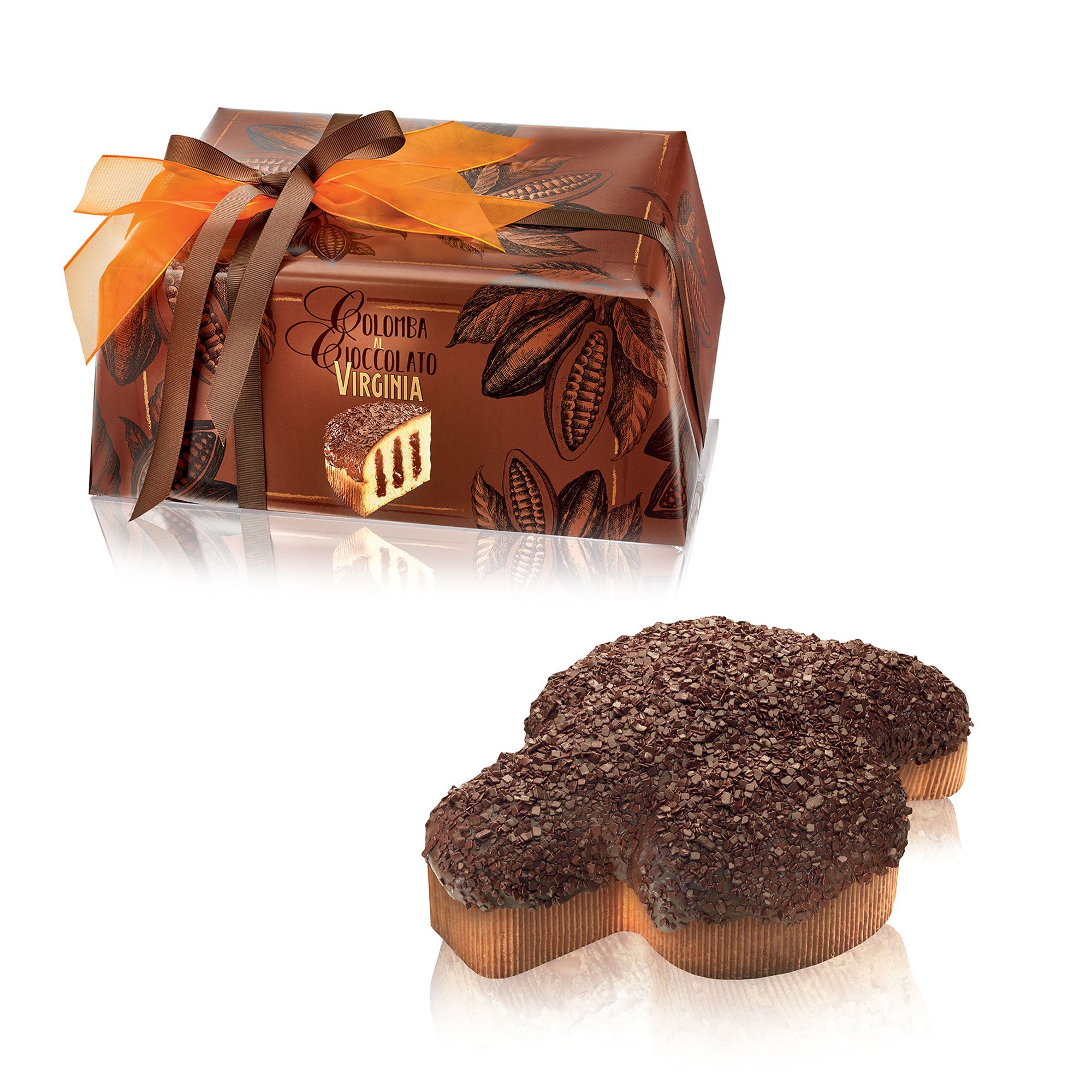 Image of Amaretti Virginia Colomba ricoperta e farcita con cioccolato061