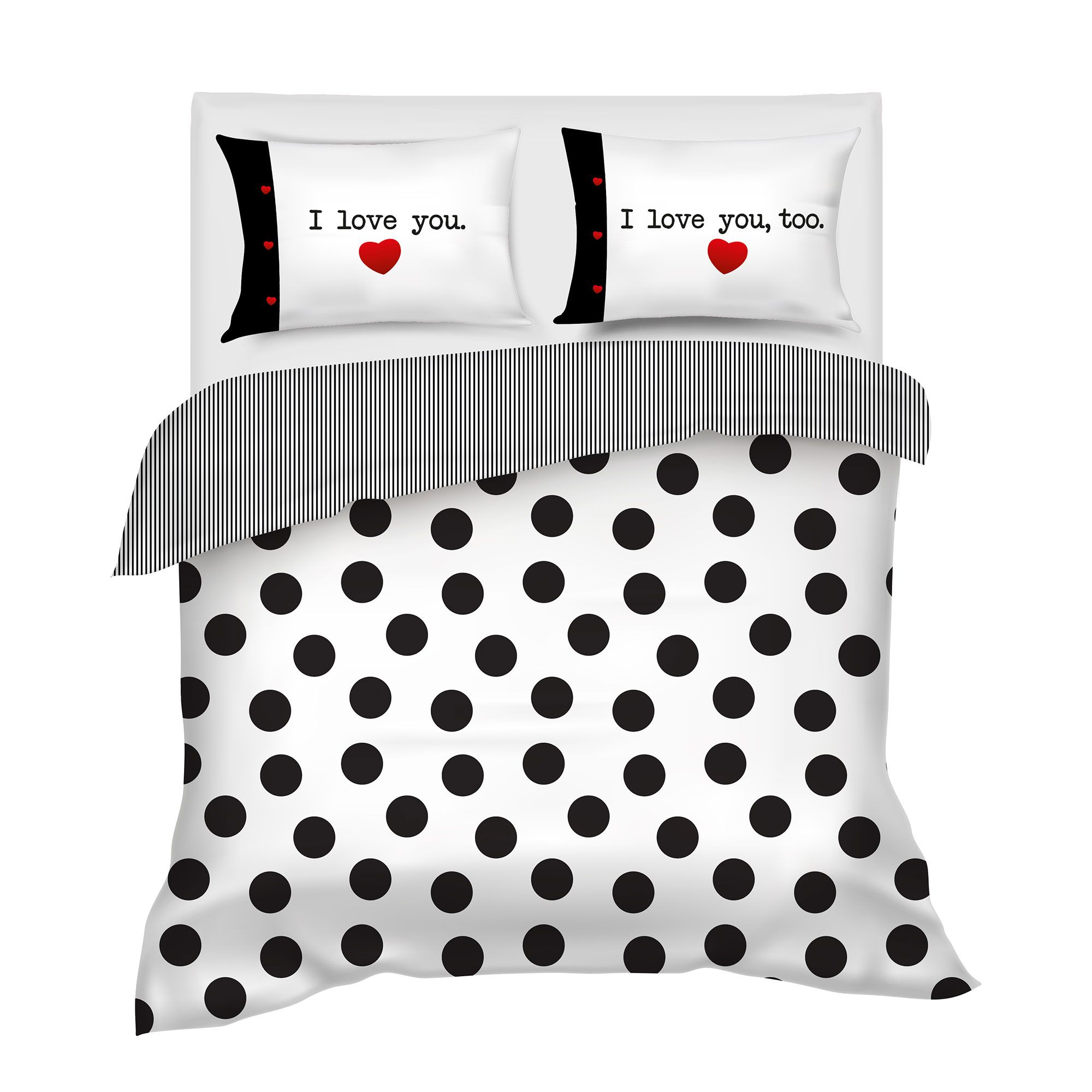 Camomilla Milano Home Completo copripiumino matrimoniale in raso di cotone 200 TC