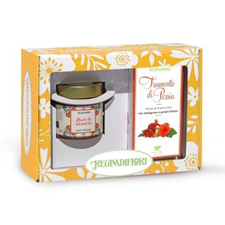 REGINAdiFIORI
Scatola regalo
con Miele
e tisana