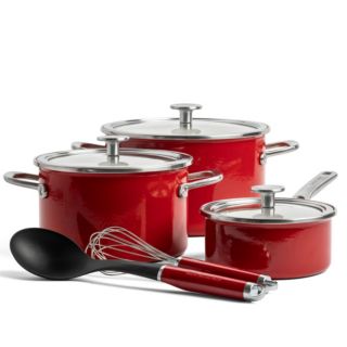 KitchenAid
Batteria di pentole
8 pezzi in acciaio
Steel Core Enamel