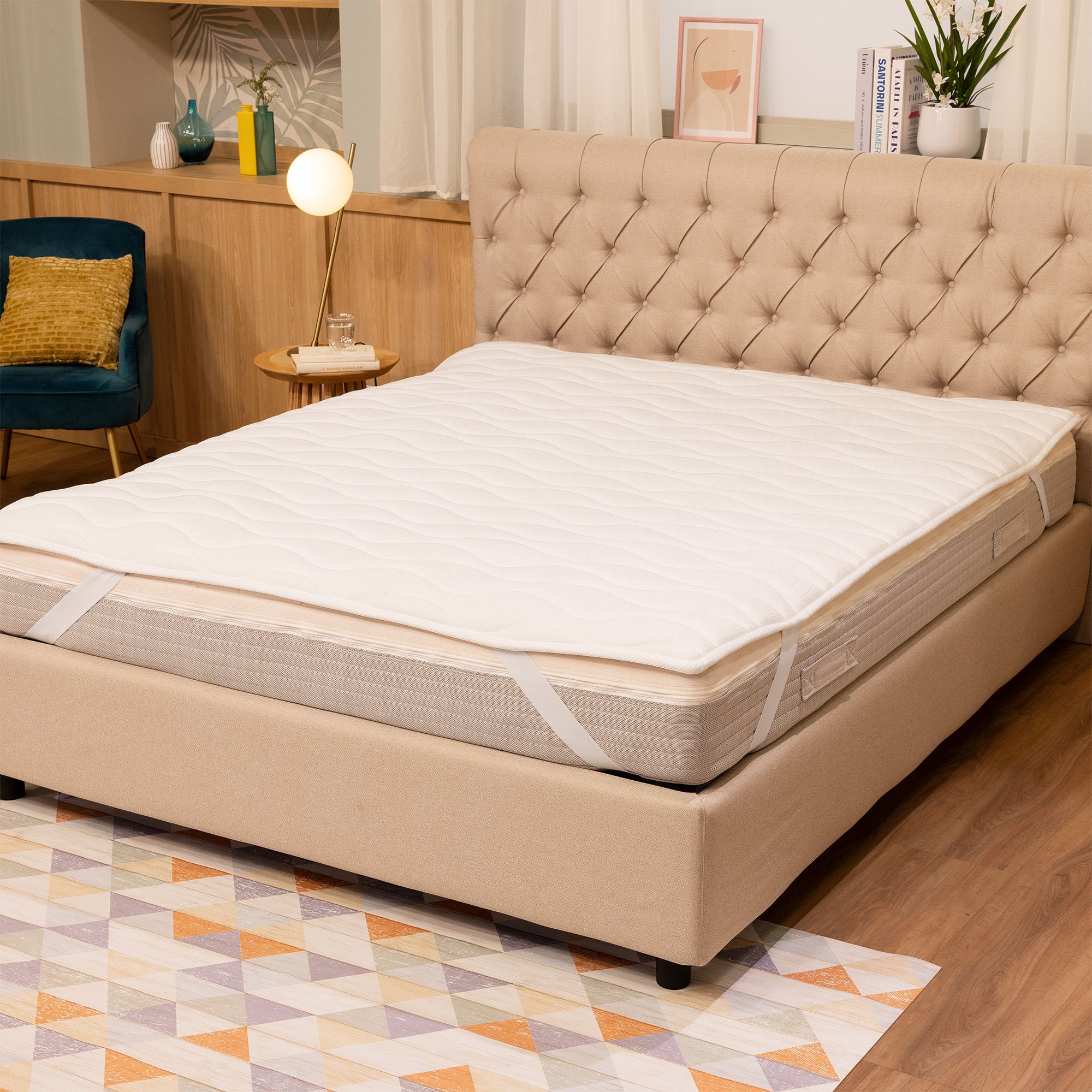 Crown Bedding
Topper trapuntato
con 3 strati
di comfort