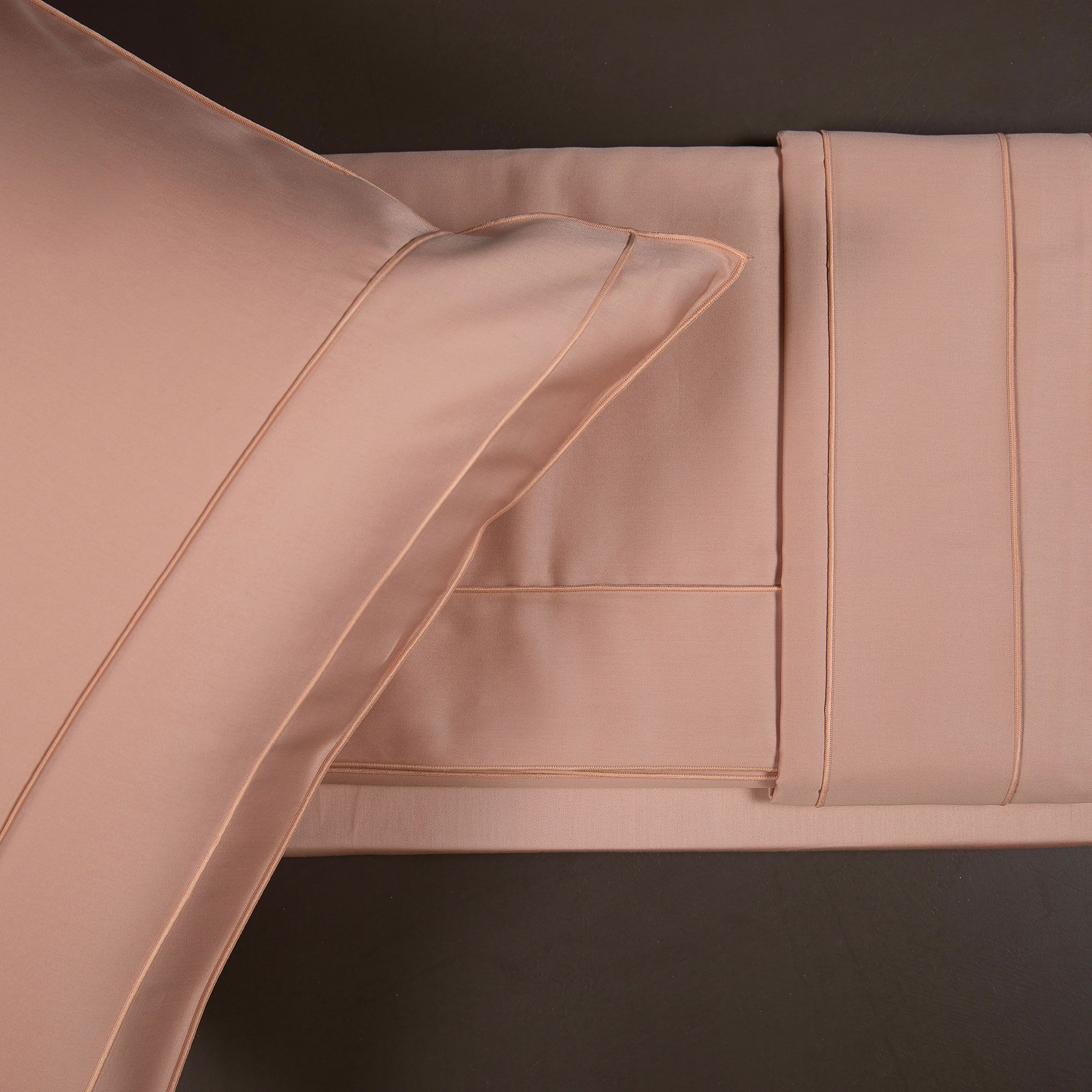 Ferò Parure copripiumino in raso di cotone 300 TC setificato