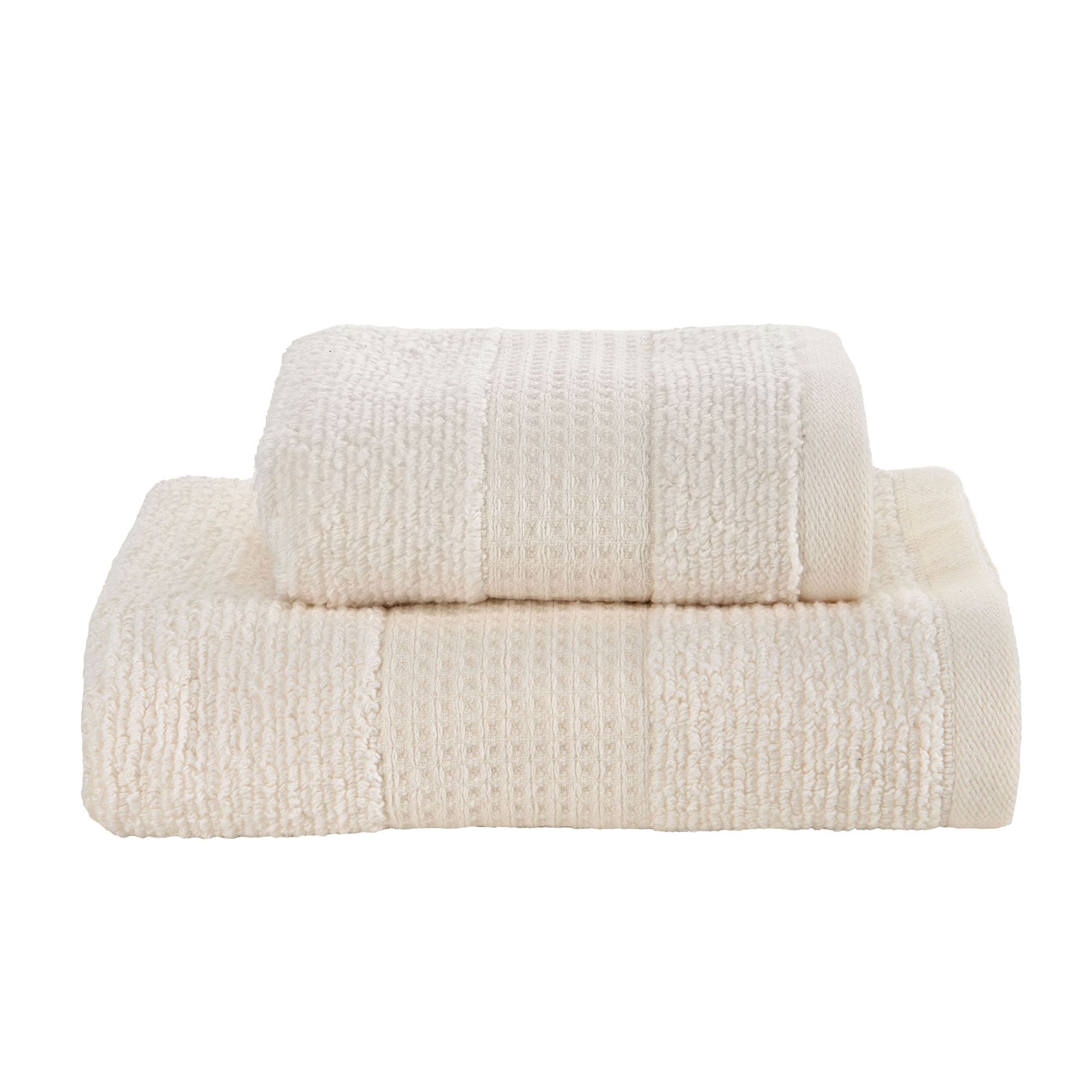 Parah Asciugamani viso e ospite in cotone jacquard a nido d'ape