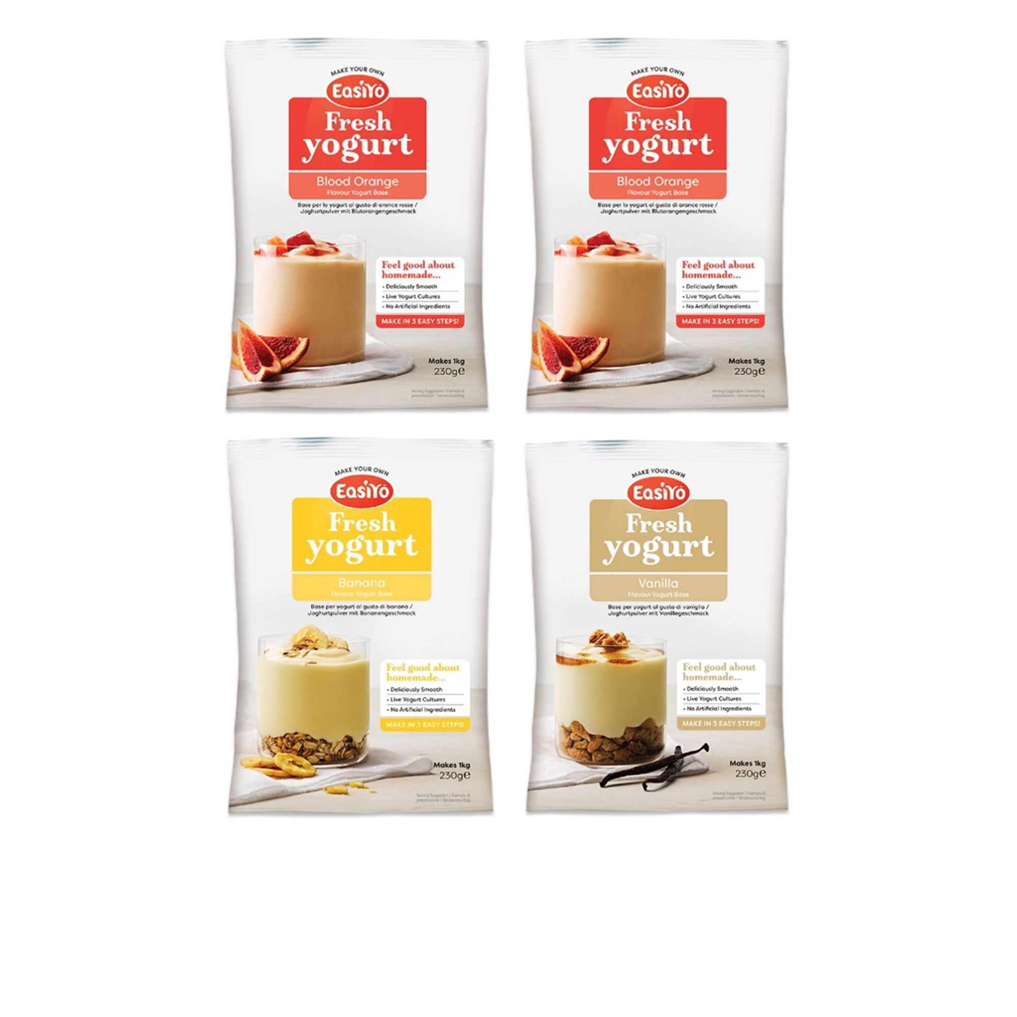 Image of Easiyo Set per 4kg di yogurt con gusto Arancia Rossa061