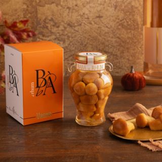 Amaretti Virginia
Babà in vetro 
confezione ad anfora
(520 g)