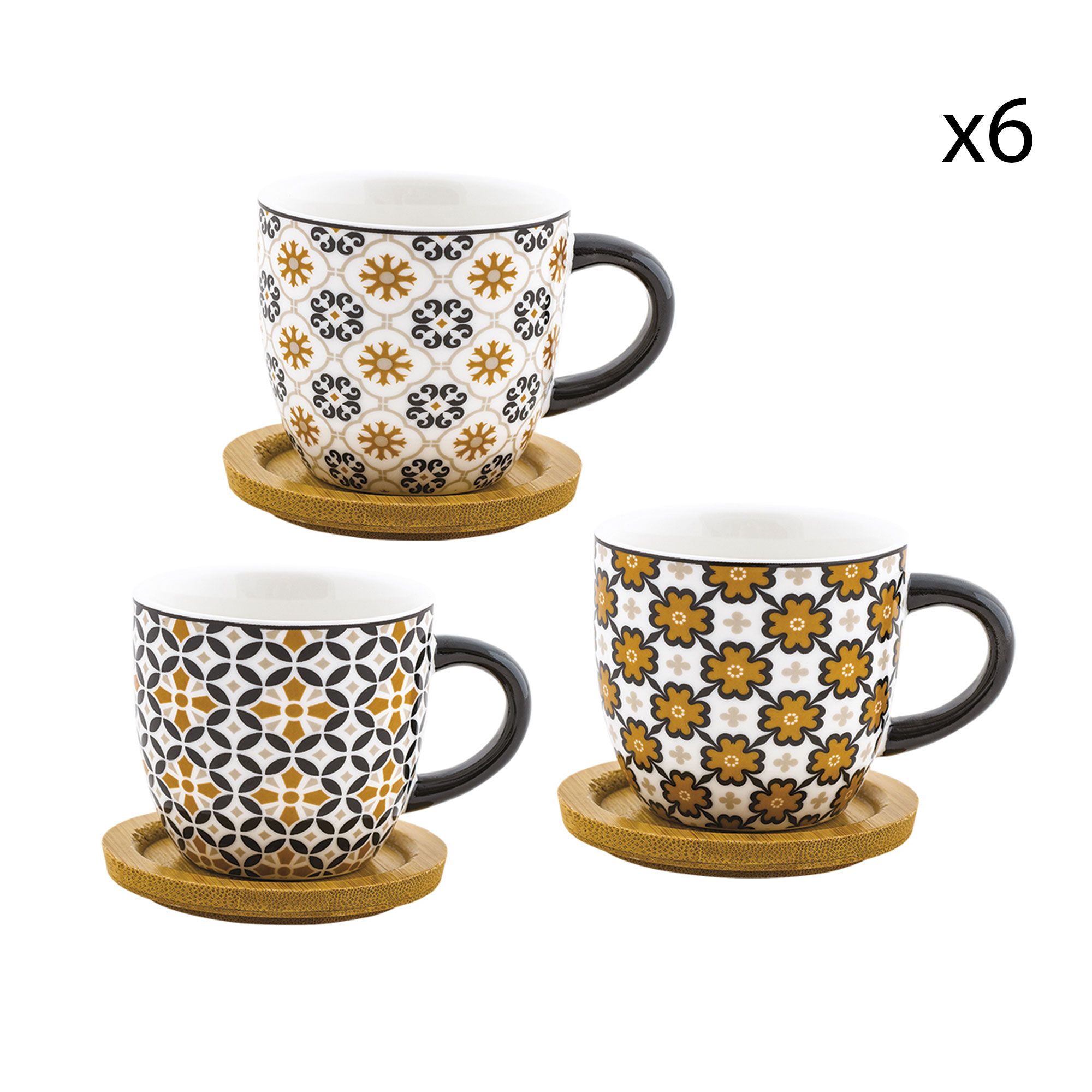 Villa Altachiara
Set 6 tazzine caffè
con piattino
Cera d'Api