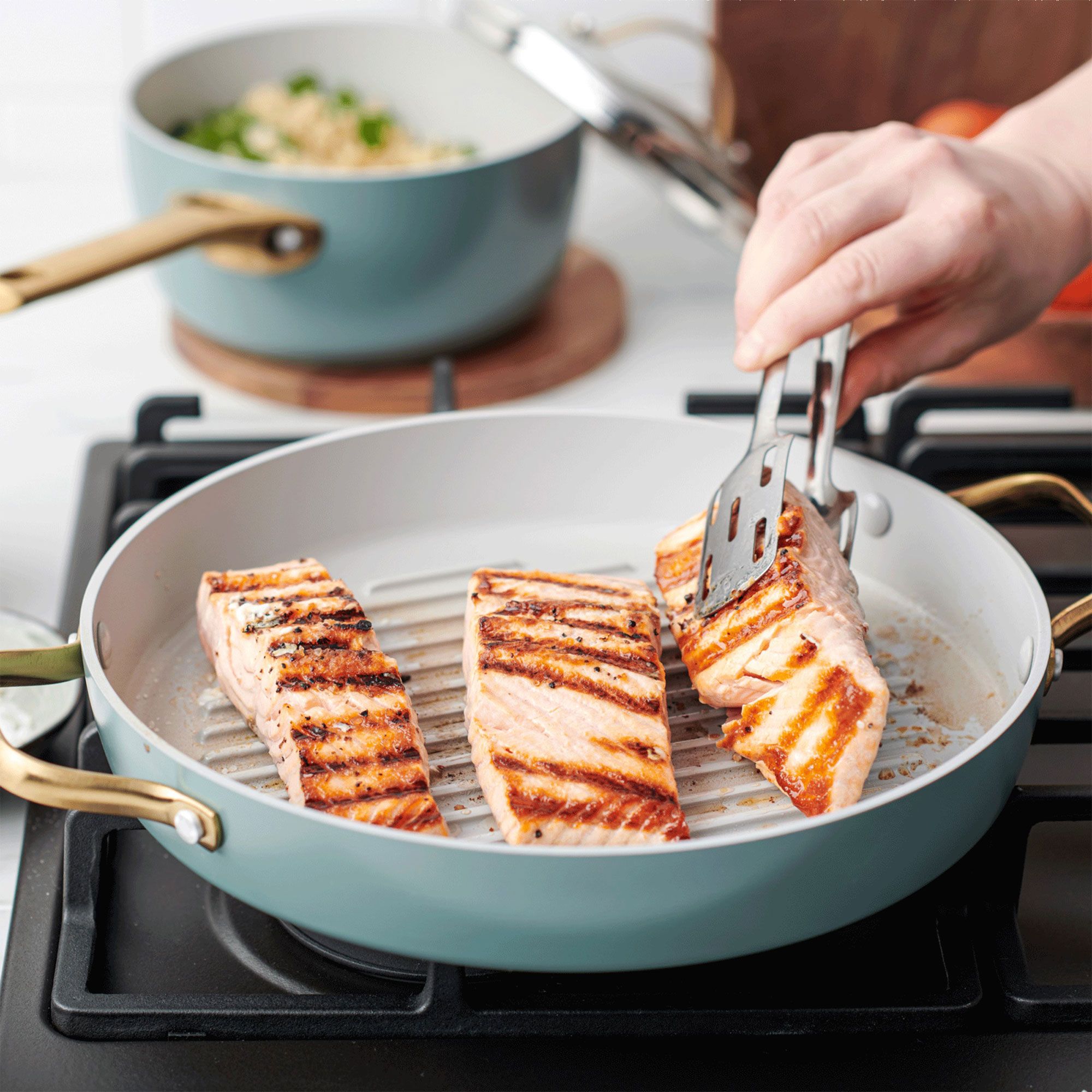 GreenPan
Bistecchiera Padova
con coperchio
in vetro Ø 28 cm