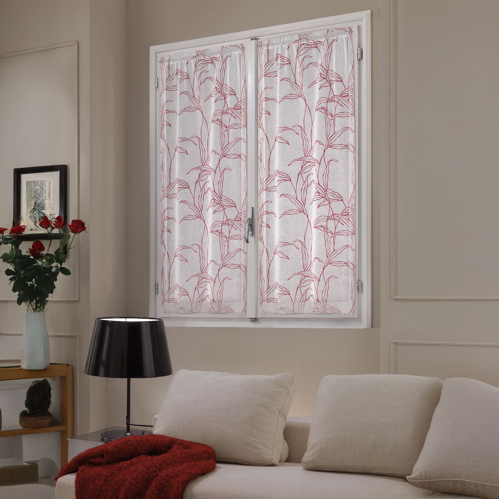 Bottega Textiles
Tendina Ninfa con
tasca per bastoncino
60x150cm (2pz)