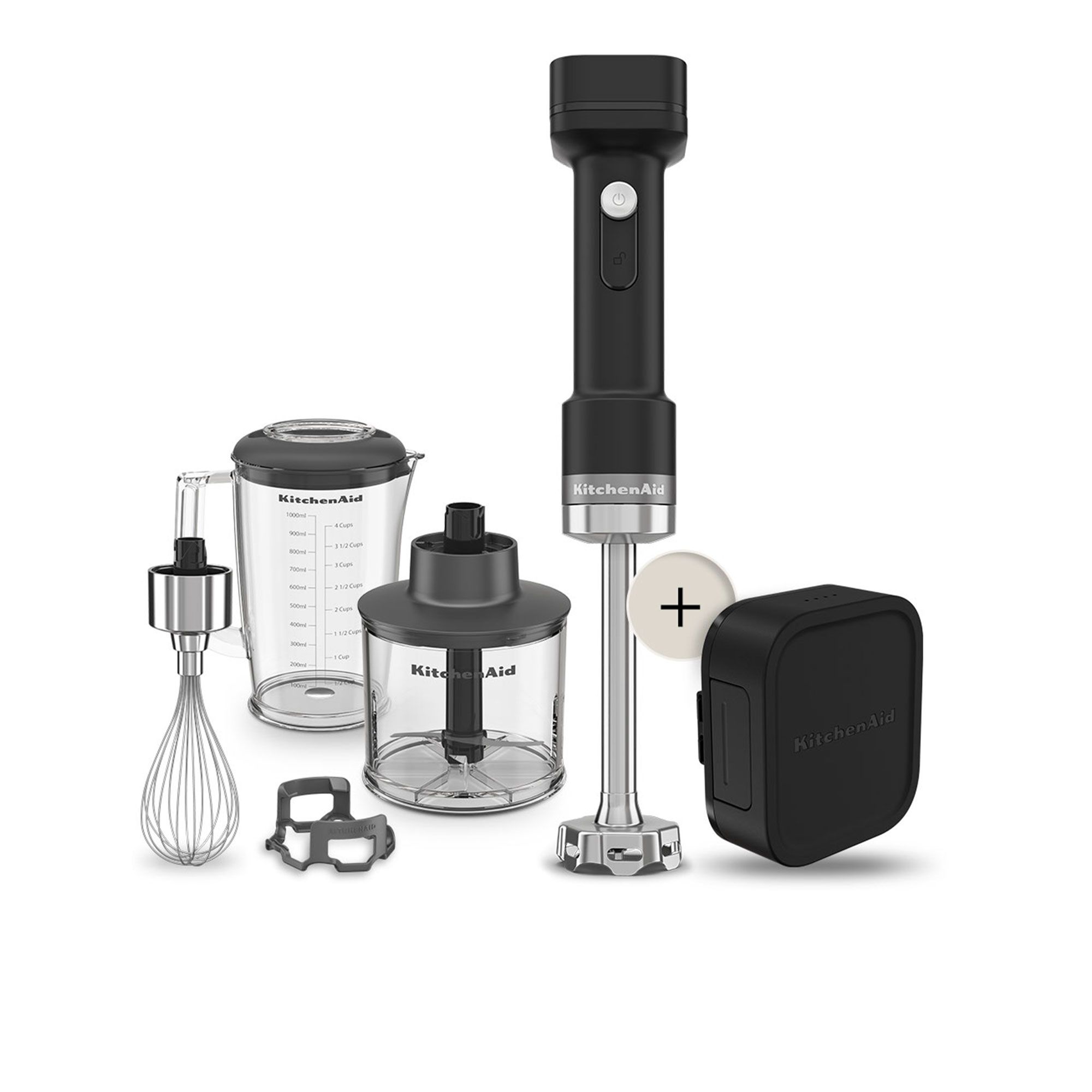 KitchenAid GO
Frullatore ad
immersione senza
fili con accessori