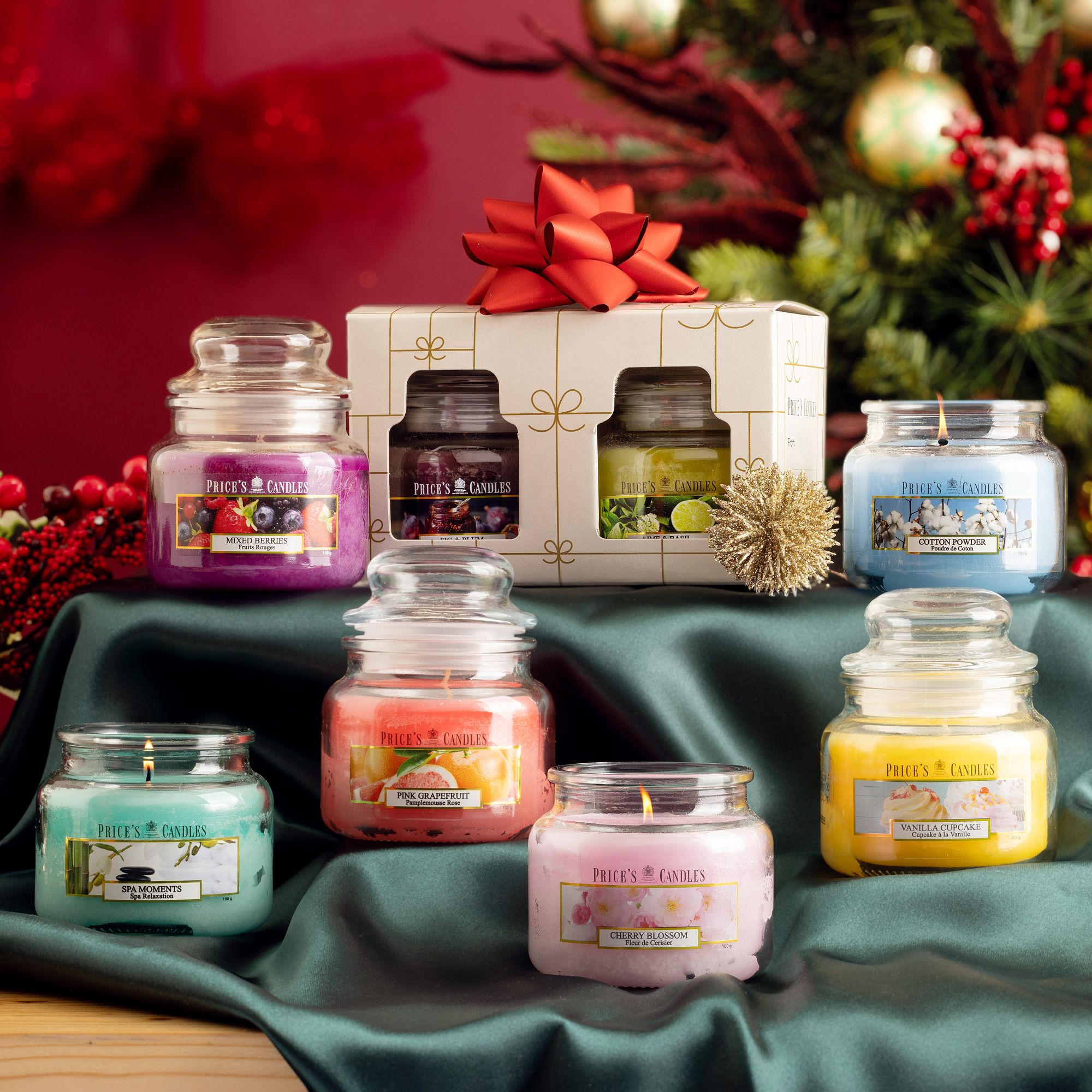Price's Candles
Set di 8 candele in
giara di vetro
e gift box da 2
