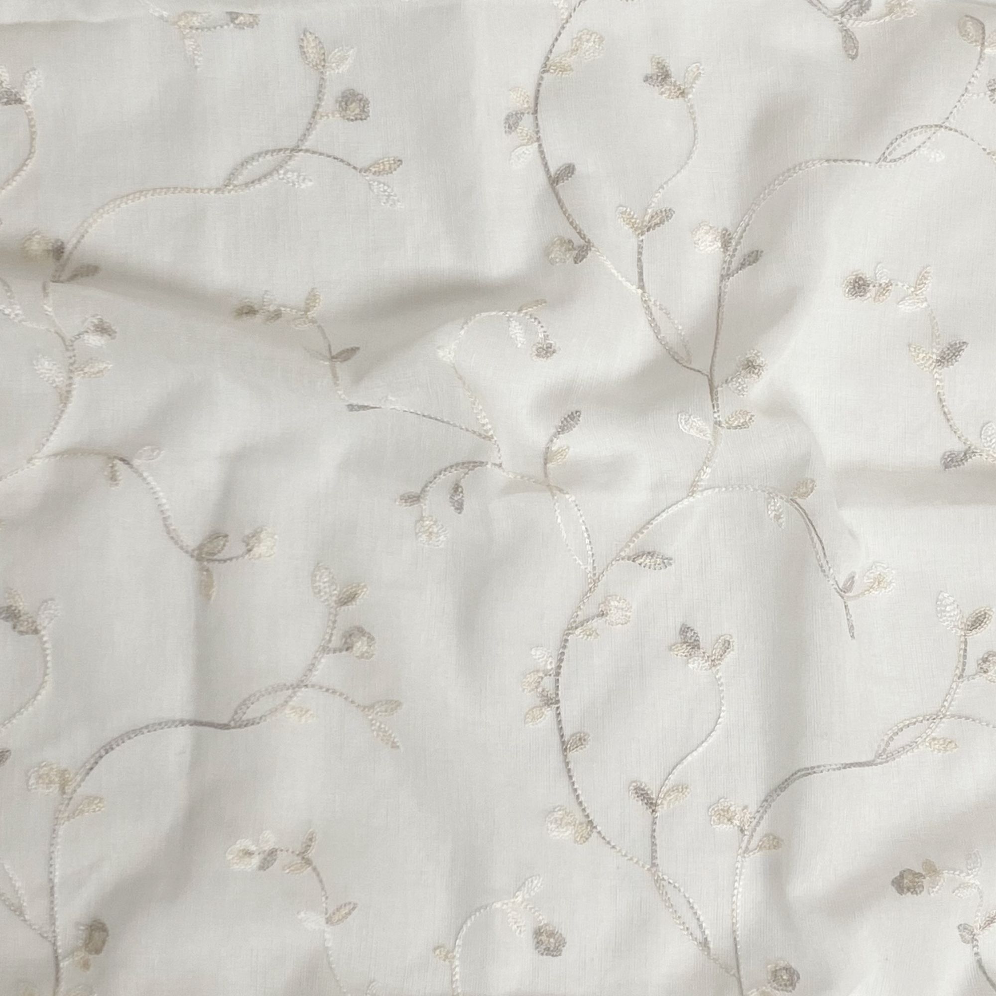 Bottega Textiles Tenda con anelli Mandy con ricamo a fiori