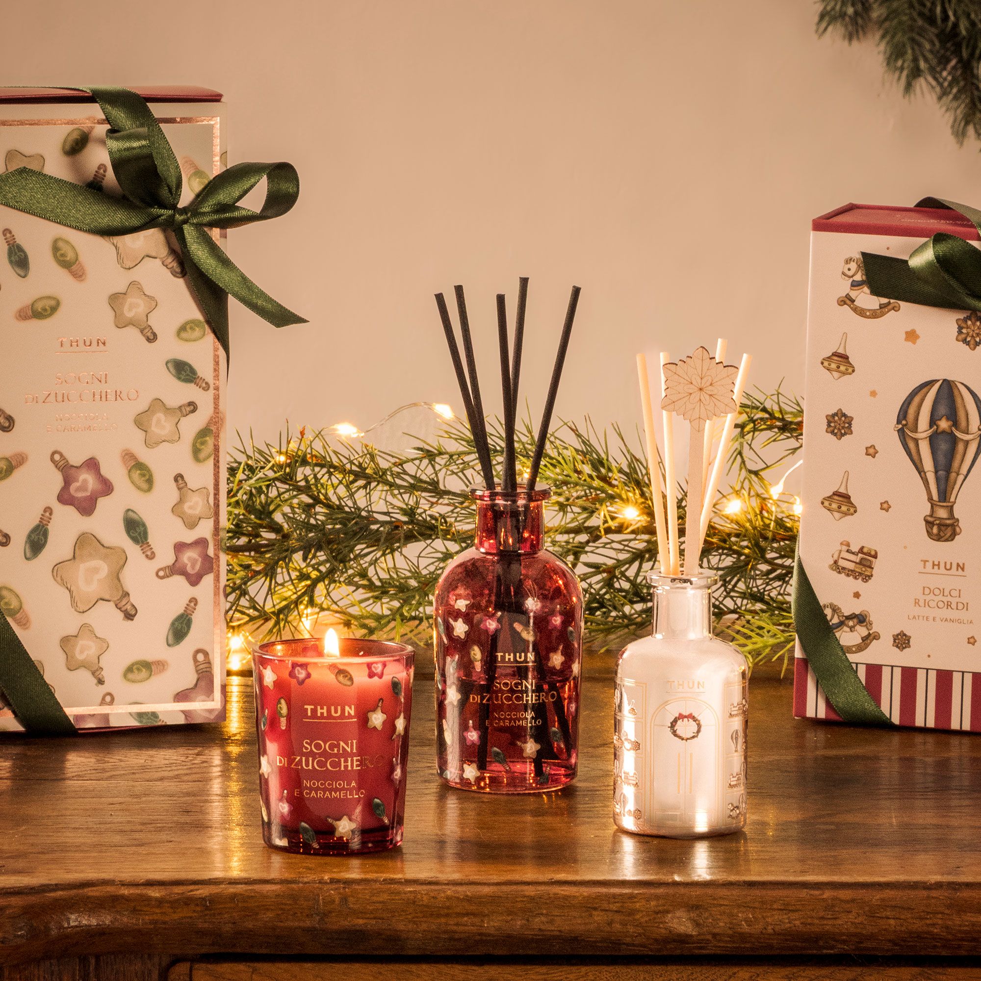 THUN
Set diffusore
e candela
con stampa luci