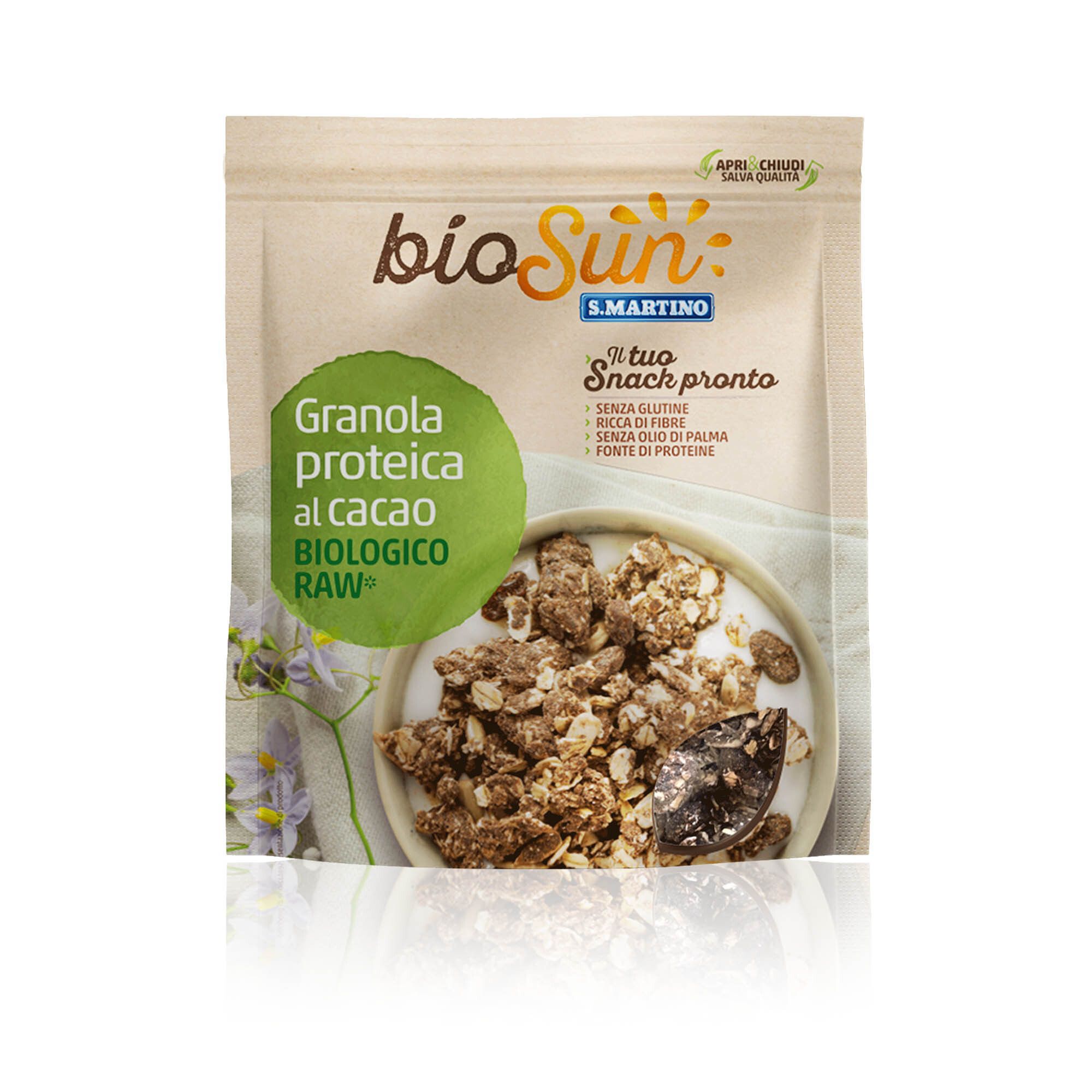 Biosun Granola Bio: Granola Cacao e Granola Frutta Secca