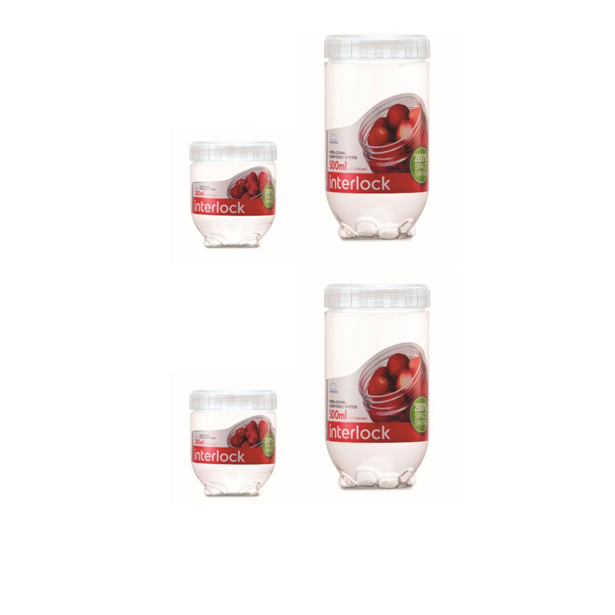 LocknLock
Set  4 contenitori
per alimenti
in plastica