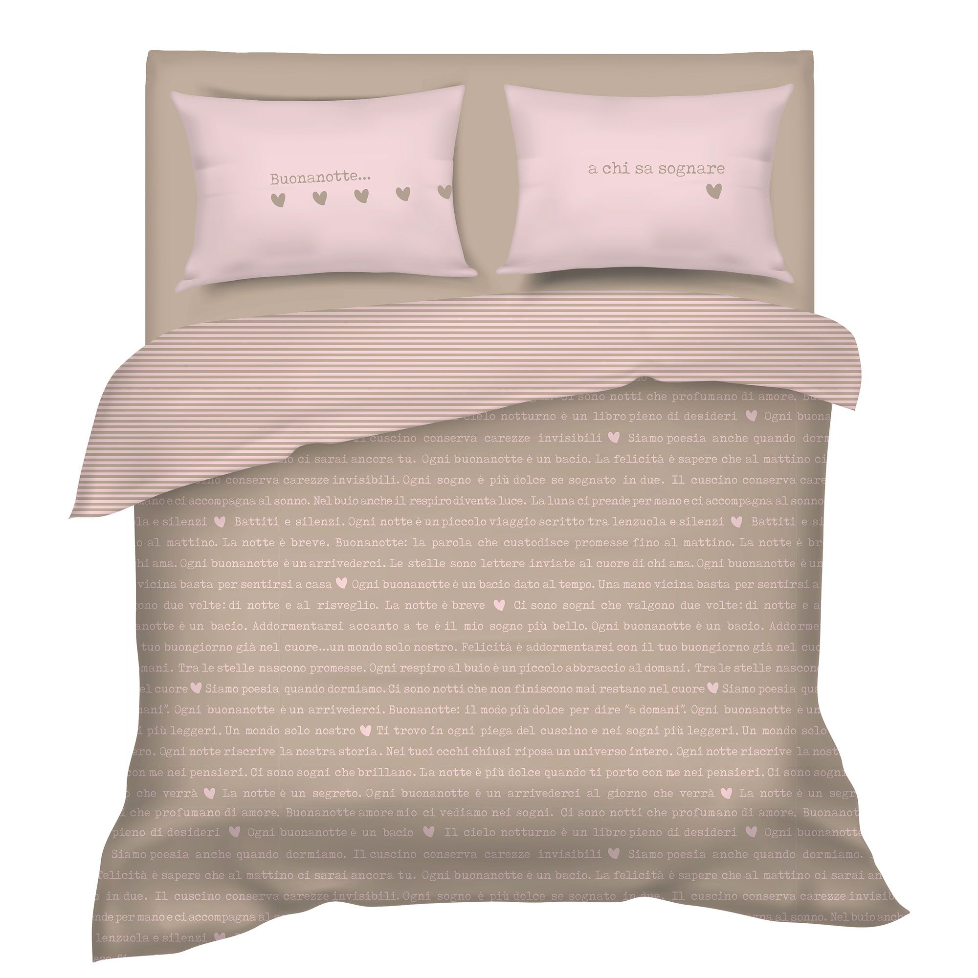 Camomilla Milano Home
Completo copripiumino
in cotone 200 TC