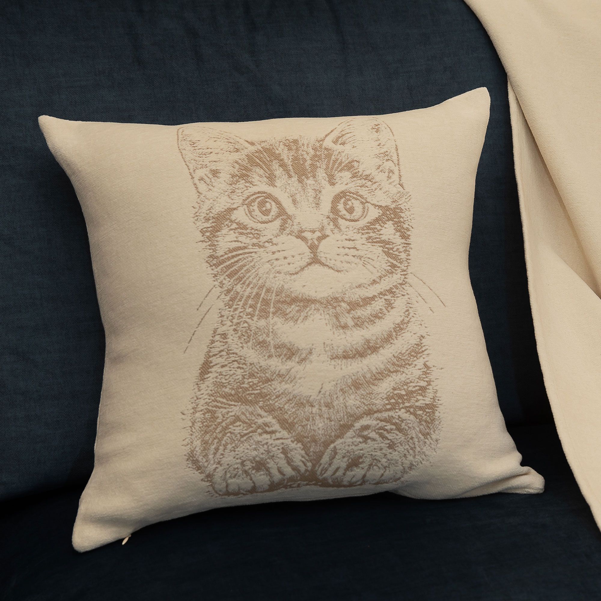 Ferò Federa arredo in cotone con disegno degli animali