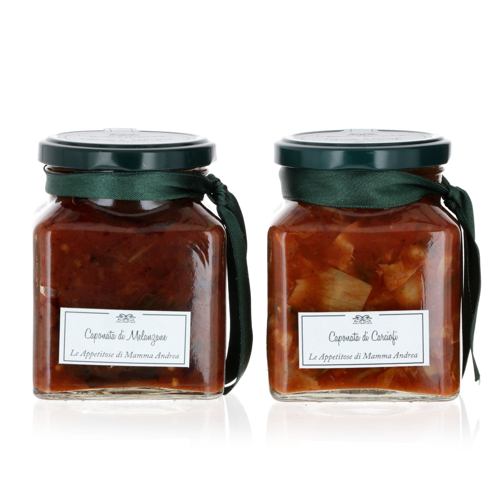 I peccatucci di Mamma
Duo antipasti
caponata carciofi
e melanzane