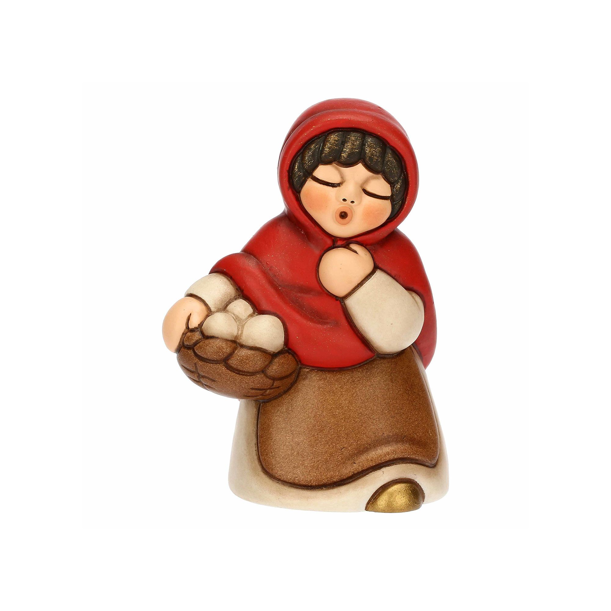 THUN
Statuina presepe
donna con cesto
in ceramica