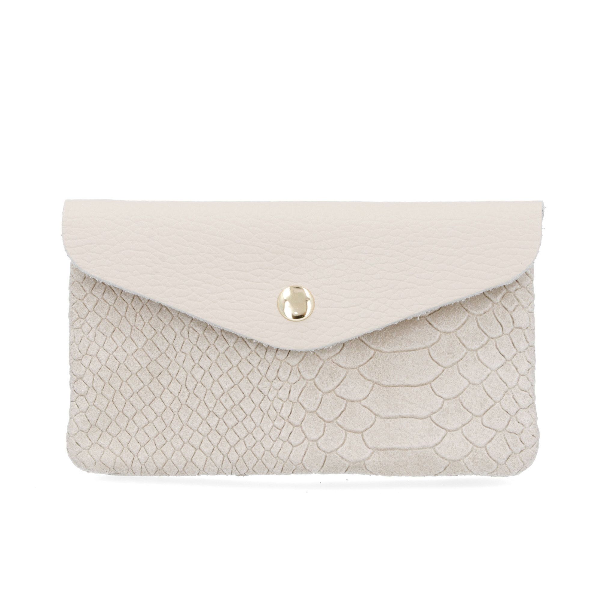Image of Pochette in pelle Miss Night&Day con stampa cocco