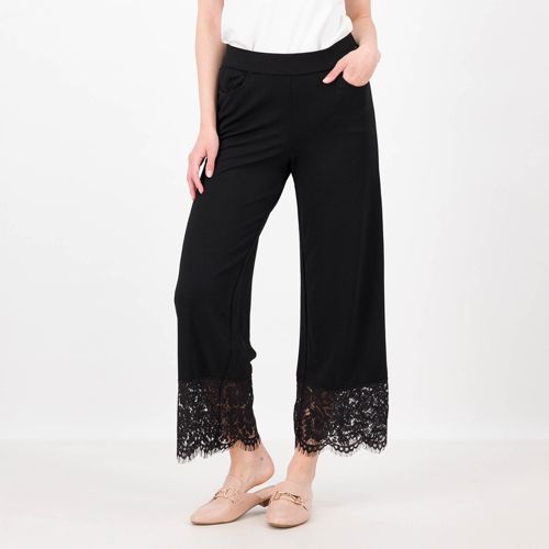 Pantaloni clearance con pizzo