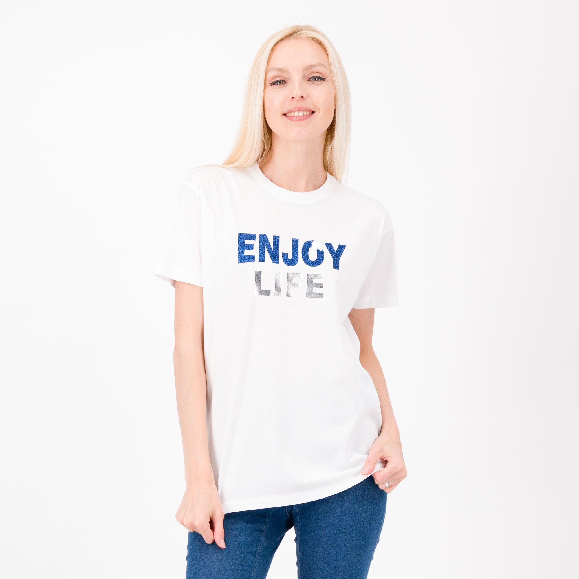 Image of T-shirt in jersey 100% cotone con stampa