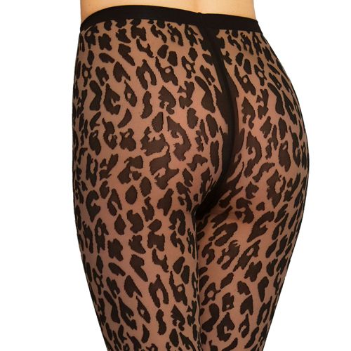 Wolford Collant 20 denari disegno leopardato effetto opaco QVC