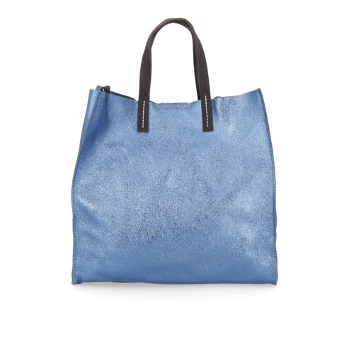 Le Corone Bags Borsa a mano in pelle laminata con pochette - QVC Italia