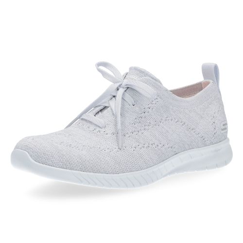 skechers black glitter memory foam trainers
