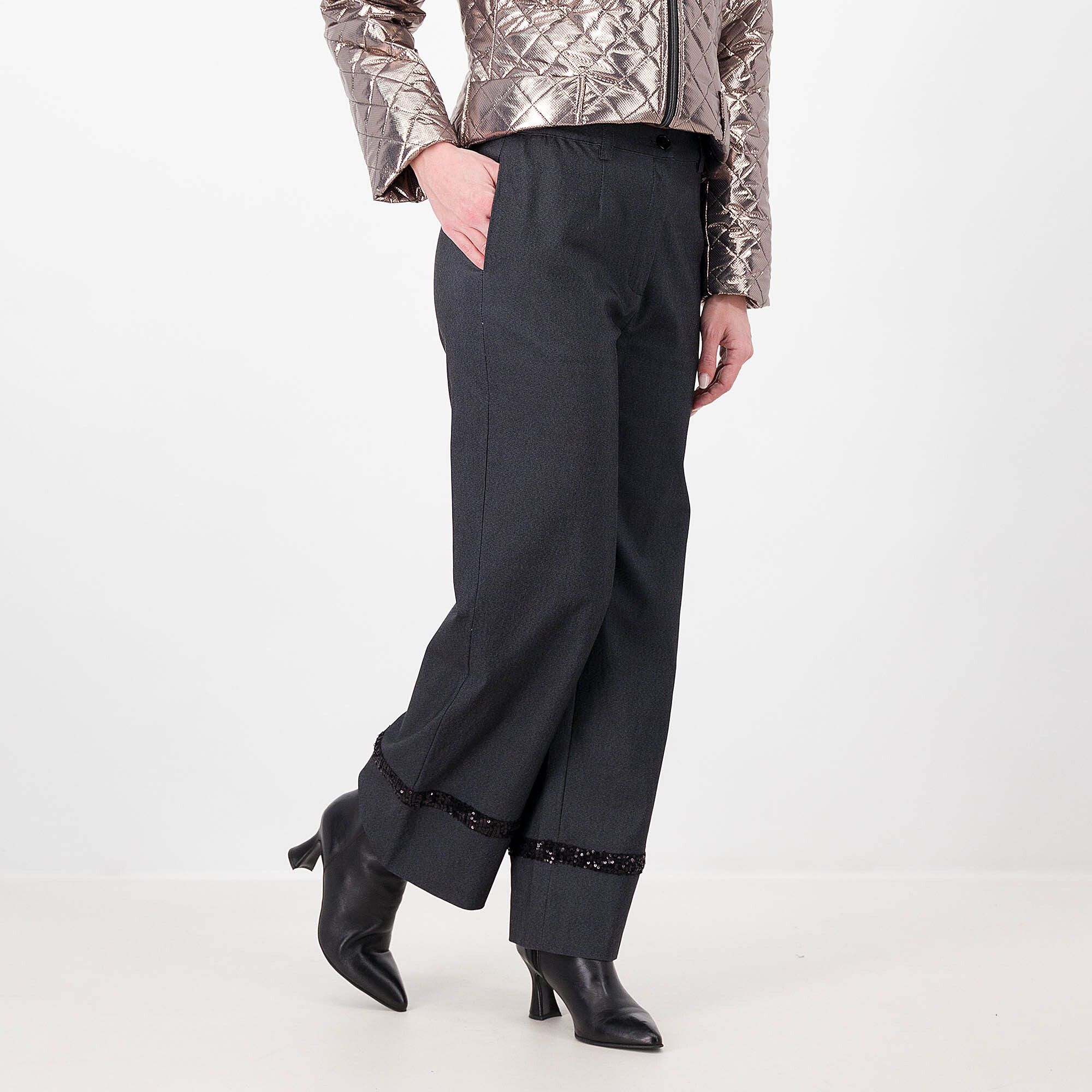 Image of Jeans cropped con paillettes