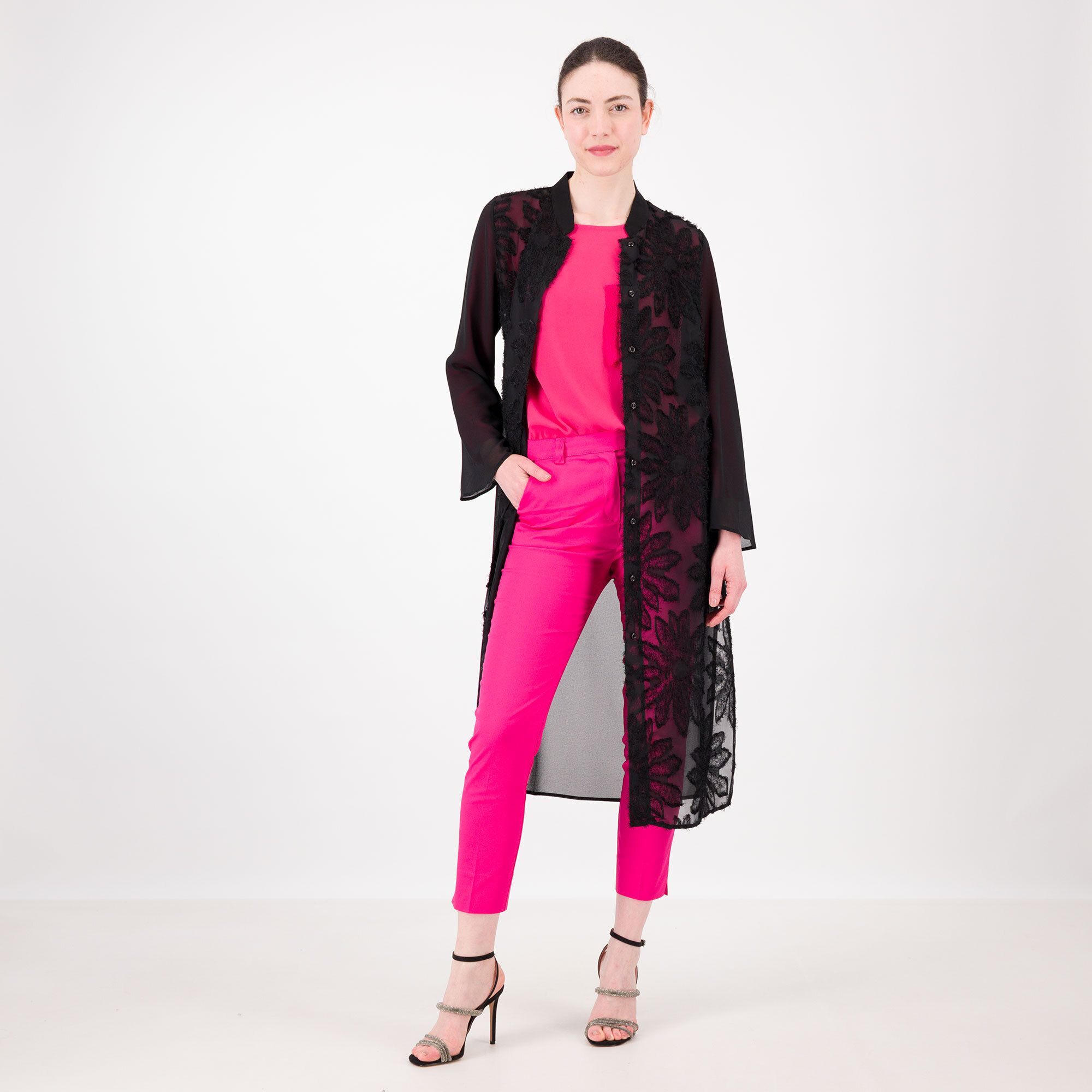 Caterina Lancini Caftano in jacquard ricamato QVC Italia