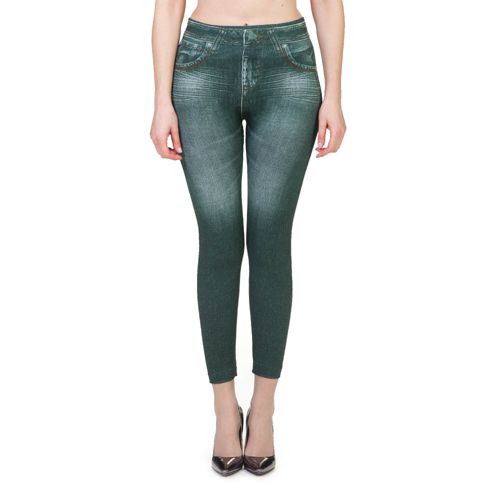 Pantaloni E Joggers Donna  Calzedonia Leggings Skinny in Vinile Thermal  5220 - Verde Intenso — The Redmirror