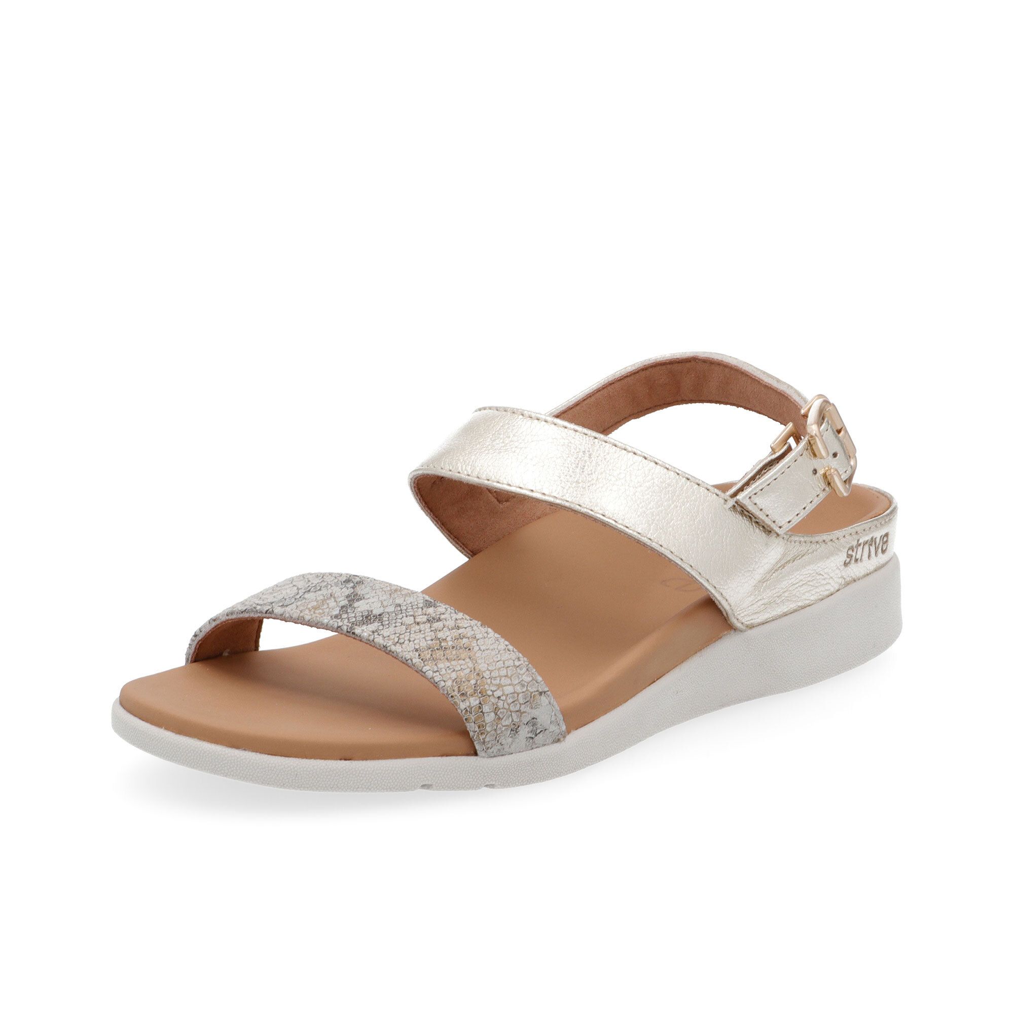 Strive Footwear Sandalo in pelle Lucia con zeppa 1.5cm QVC Italia