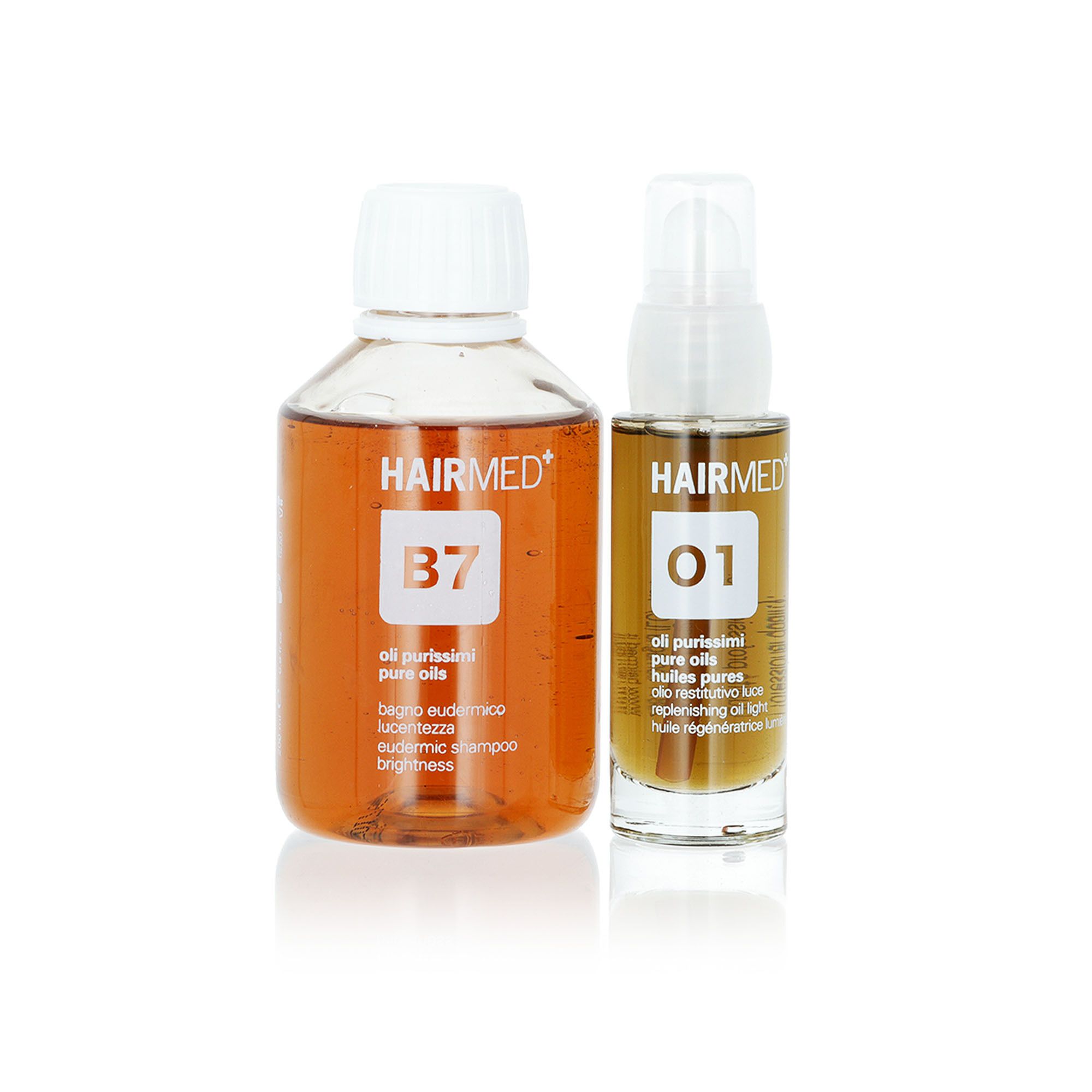 Hairmed Kit lucentezza capelli: shampoo B7 e olio o1 - QVC Italia