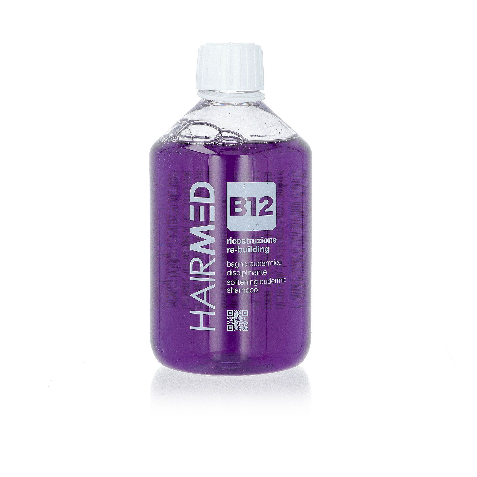 Bagno eudermico B12, shampoo disciplinante con collagene